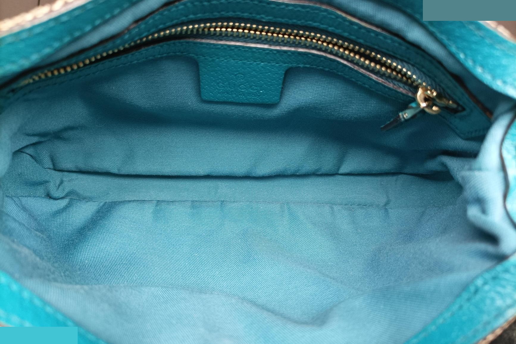 Jackie Canvas x Leather Khaki x Blue — view 6
