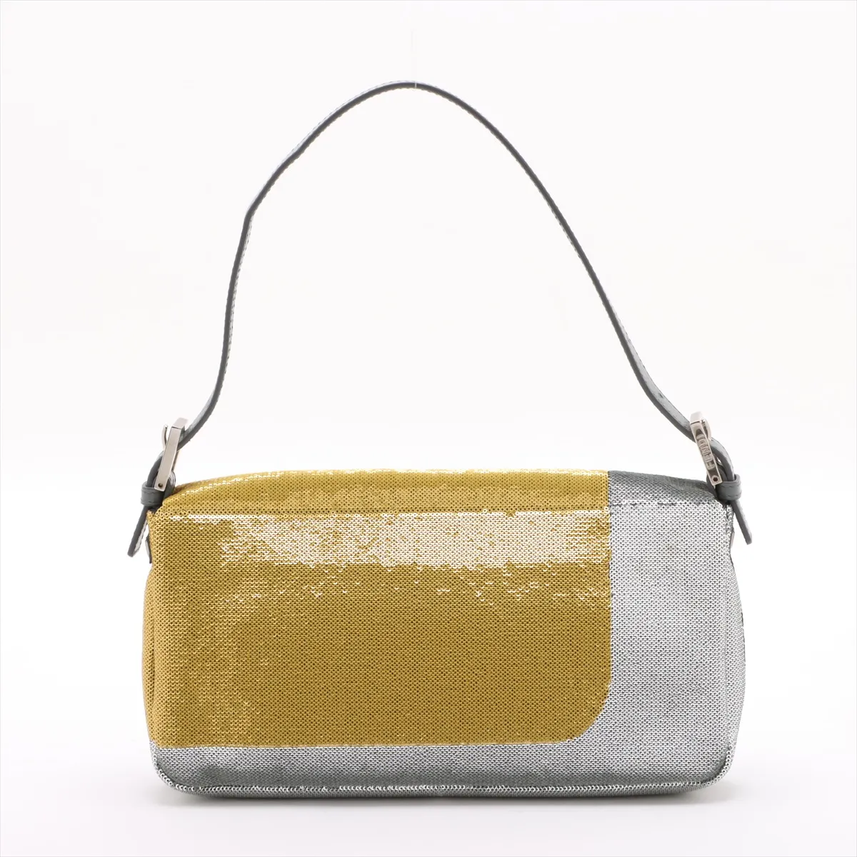 Mamma Bucket Sequin x Leather Shoulder Bag Multicolor 8BR600 with Mirror — view 2