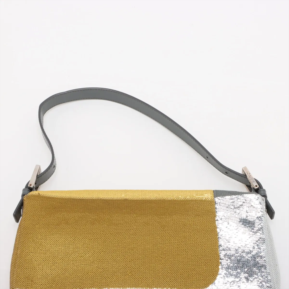 Mamma Bucket Sequin x Leather Shoulder Bag Multicolor 8BR600 with Mirror — view 6