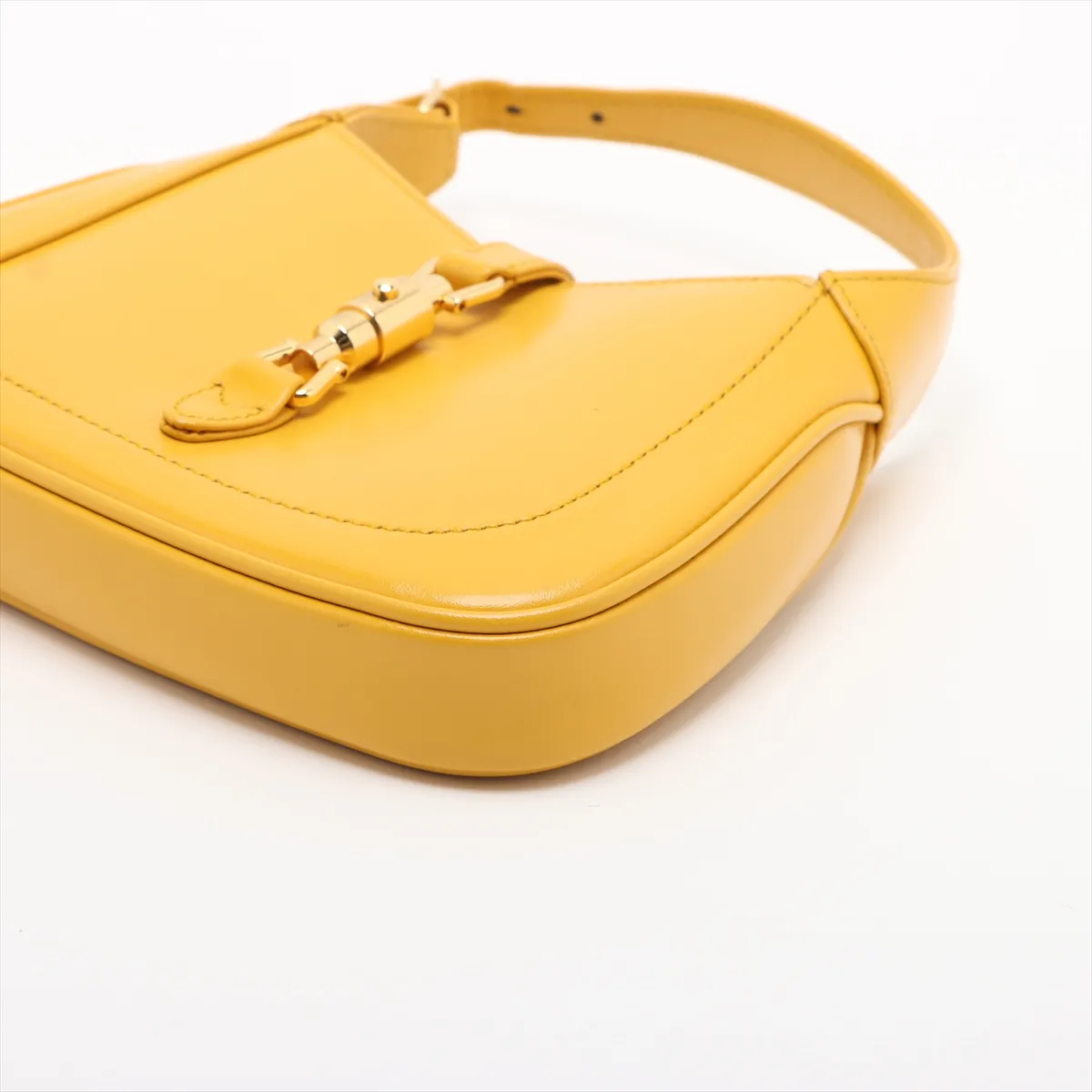 Jackie 1961 Leather Shoulder Bag, Yellow, 637091 — view 3