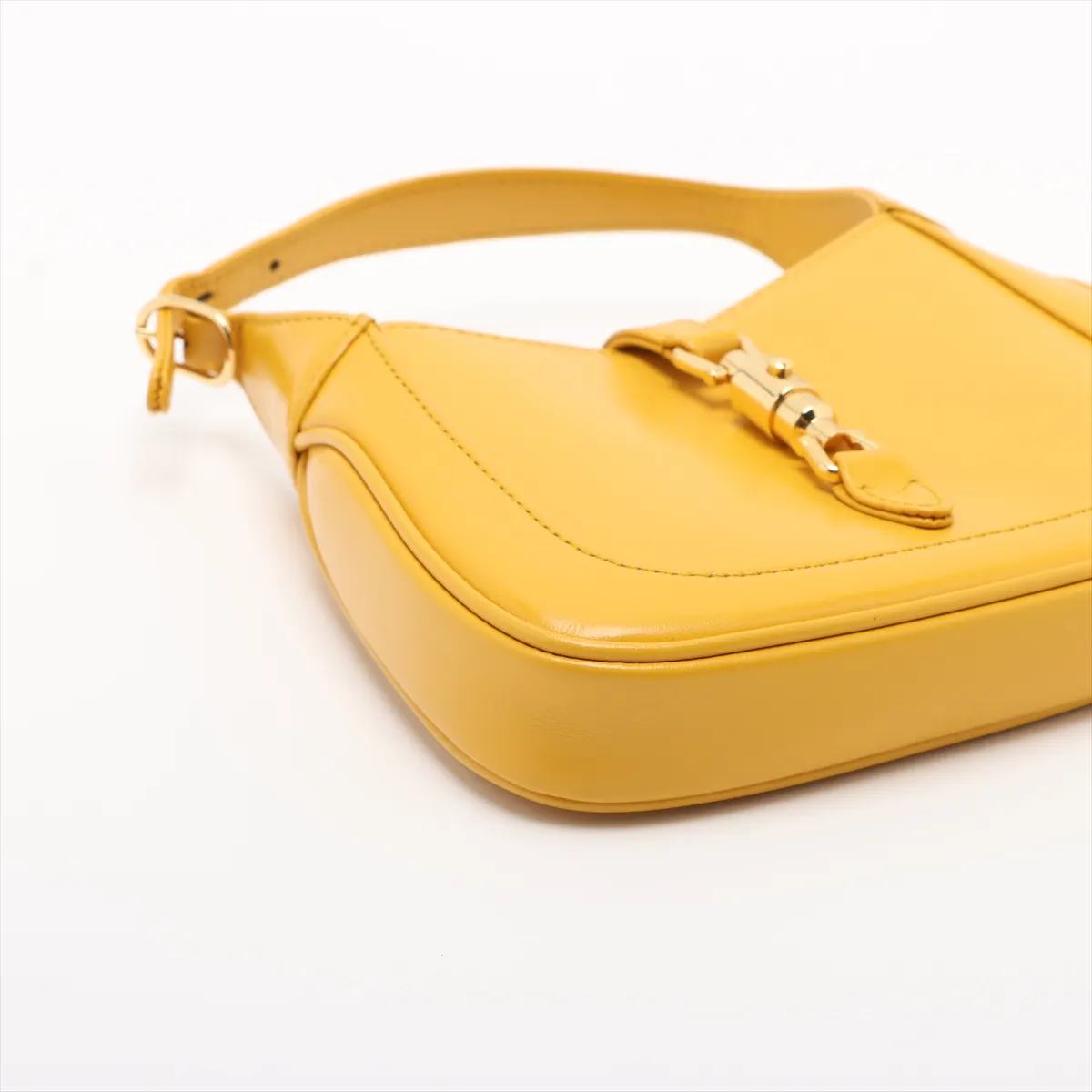 Jackie 1961 Leather Shoulder Bag, Yellow, 637091 — view 4