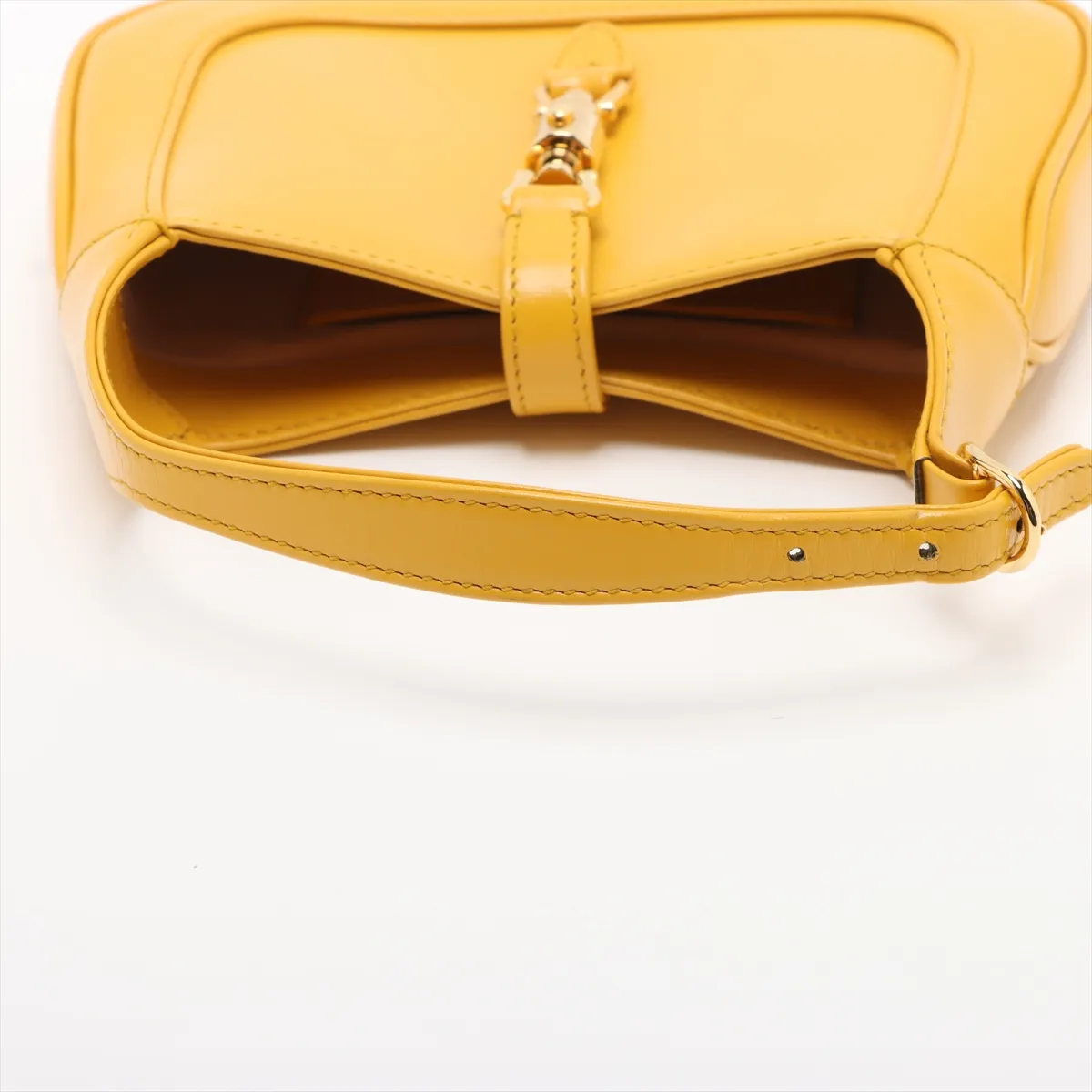 Jackie 1961 Leather Shoulder Bag, Yellow, 637091 — view 5
