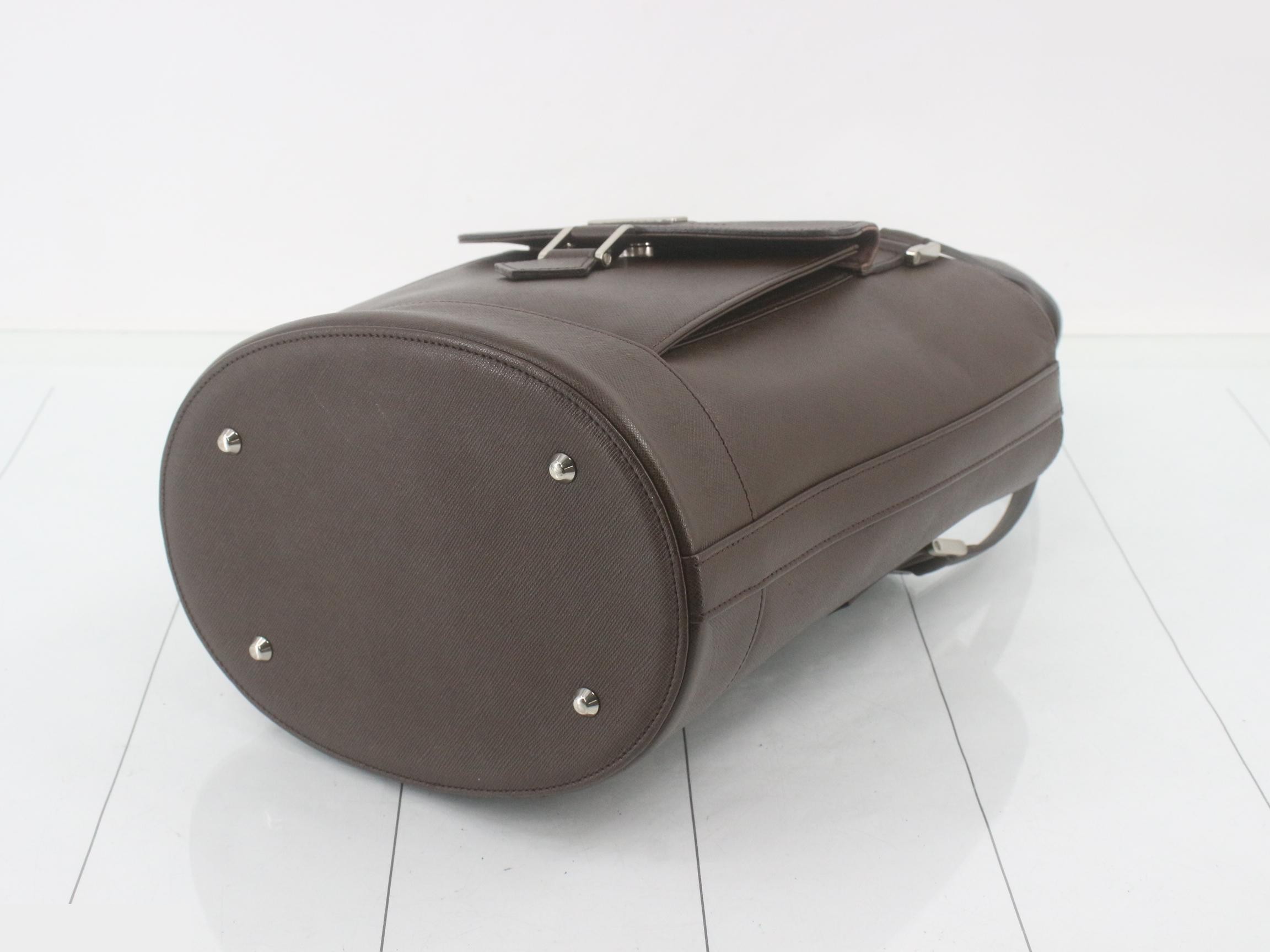 tote bag, leather, brown — view 6