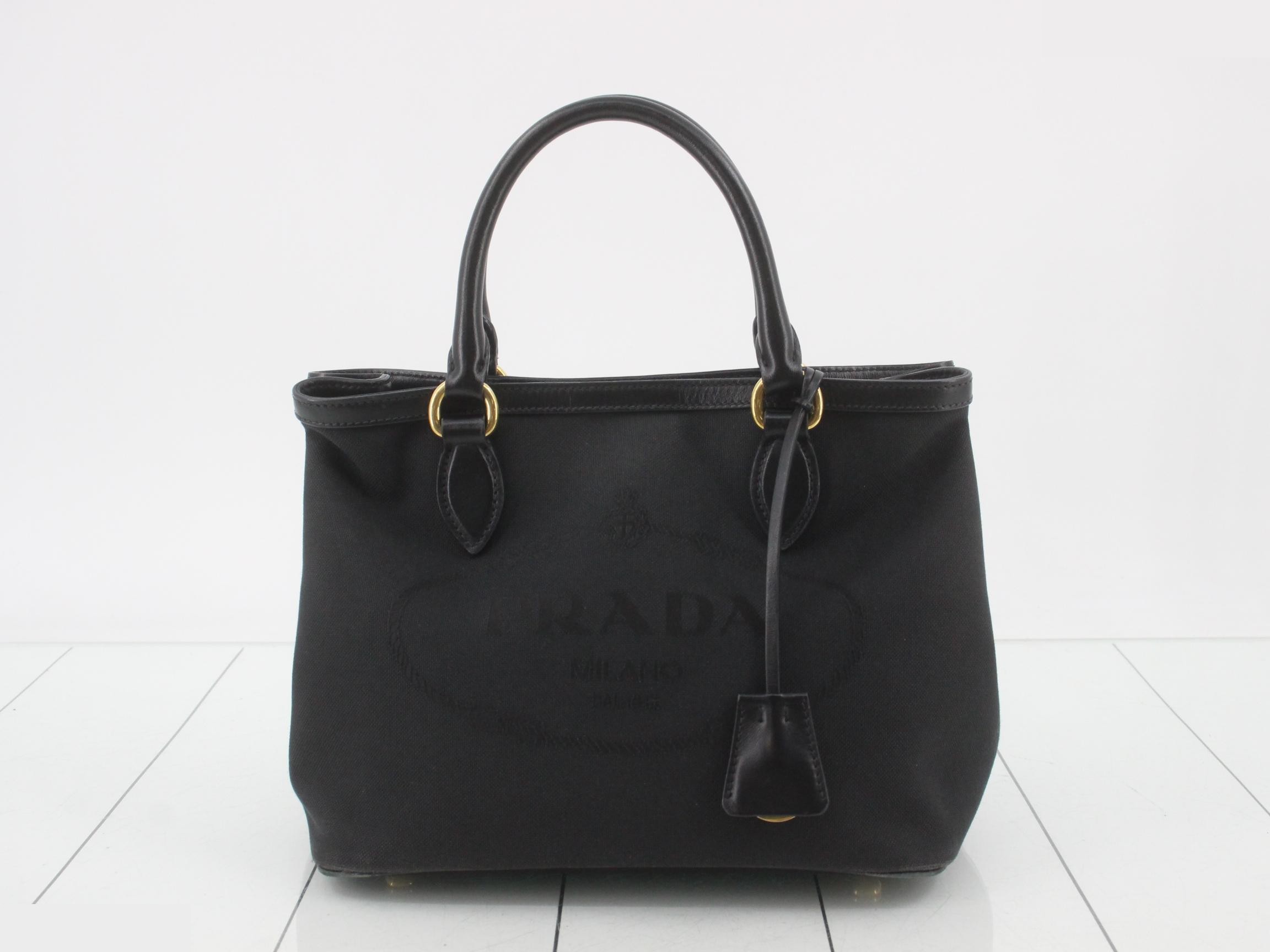 Canvas Logo Jacquard Canvas 2-Way Bag