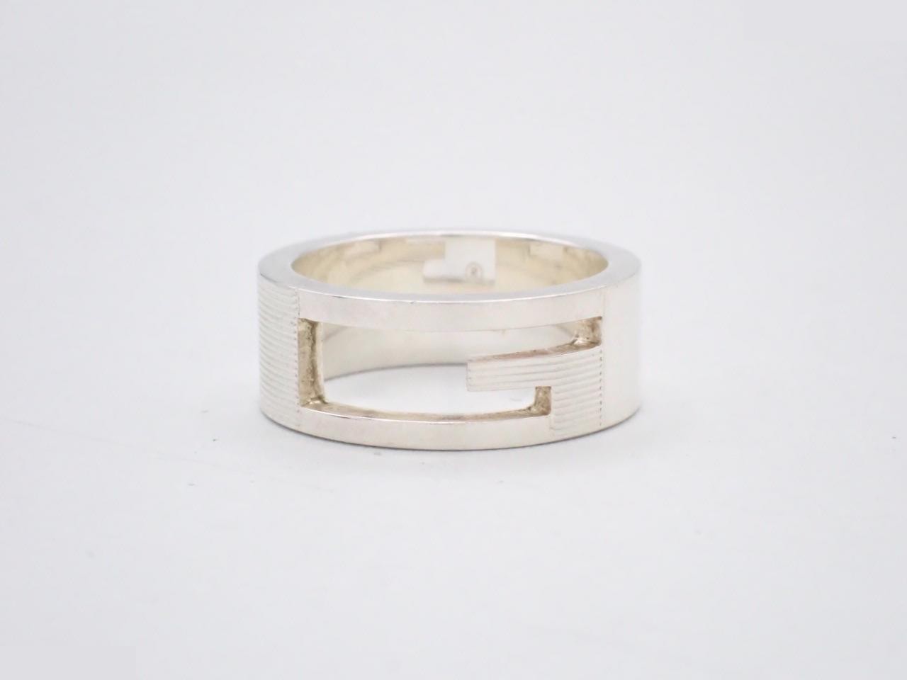 G Ring, Sterling Silver 925, 8.8g, Size 14