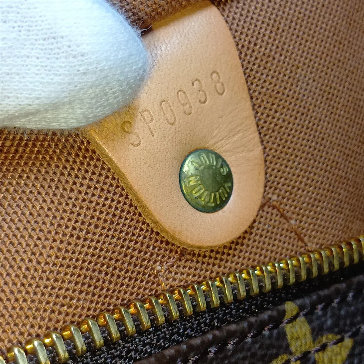 Monogram Speedy 40 M41522 SP0938 Brown, padlock lock secured. — view 15