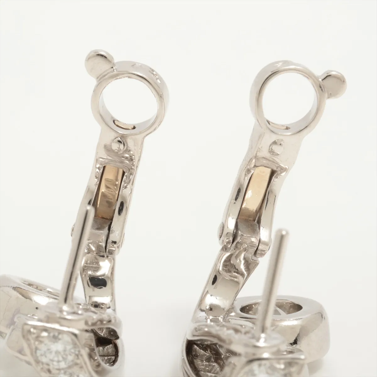 diamond earrings, Pt950, 9.0g, 59263A. Features: — view 4