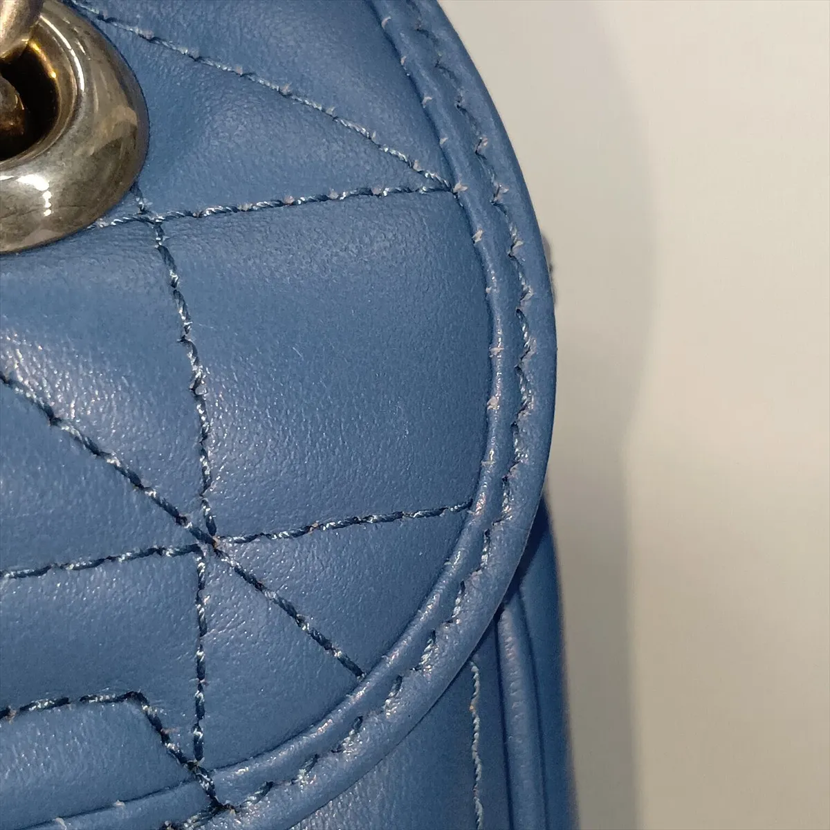 GG Marmont Leather Chain Shoulder Bag, Blue, 443497 — view 14