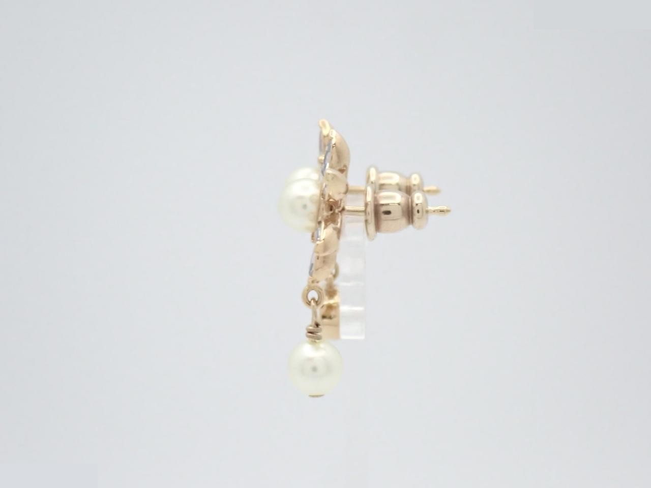 Gold earrings — view 3