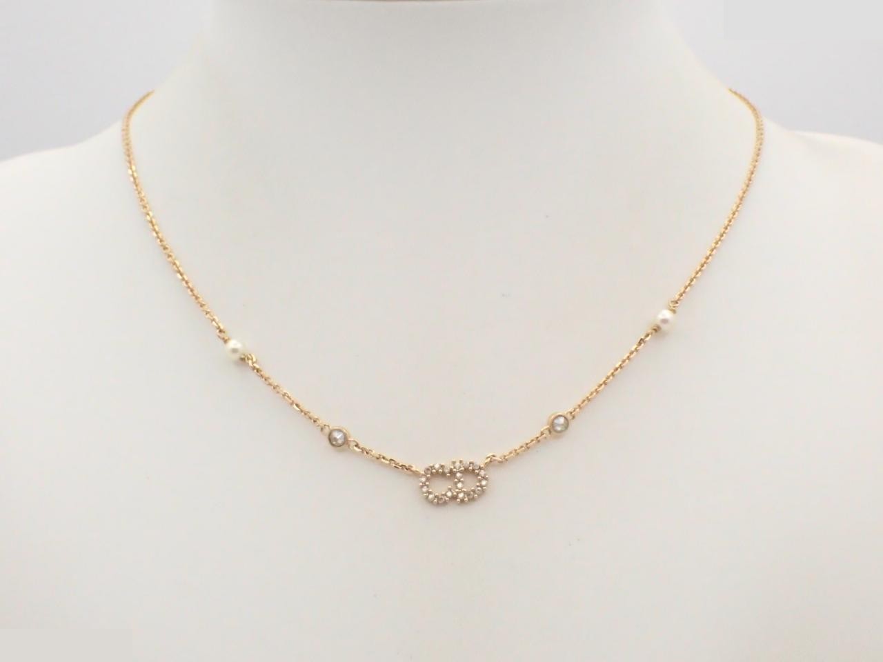 Claire Didune necklace, gold plated, chain approximately 45cm. — view 3