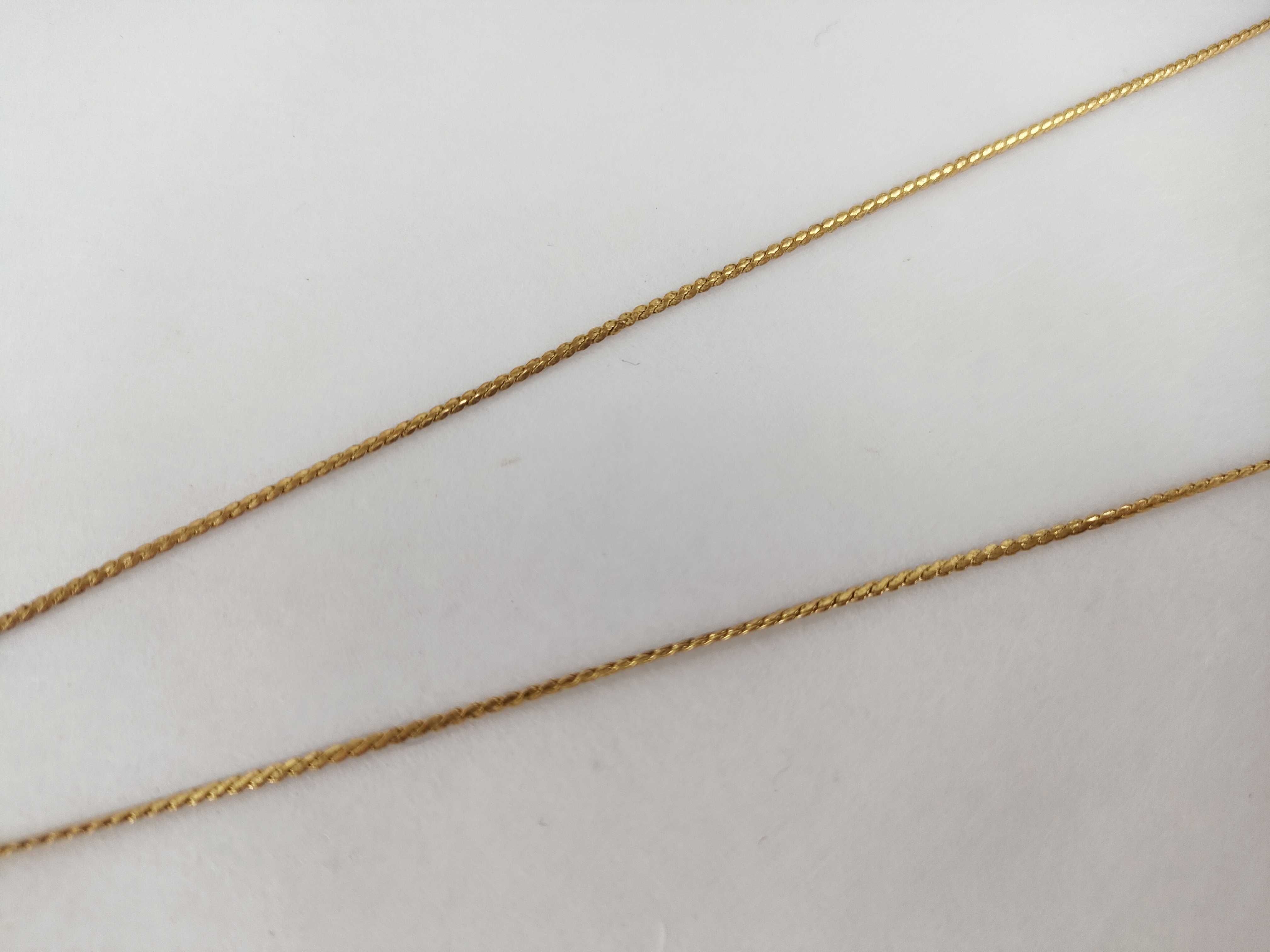 CD Logo Rhinestone Gold Necklace — view 7
