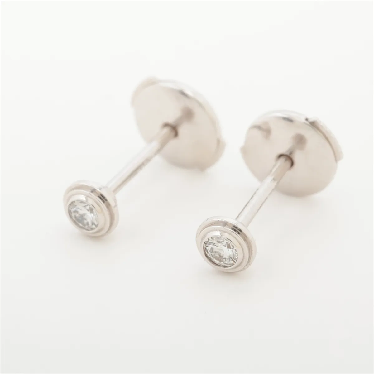 Damour XS Diamond Earrings, 750 (WG), 1.1g, BDF434 — view 3