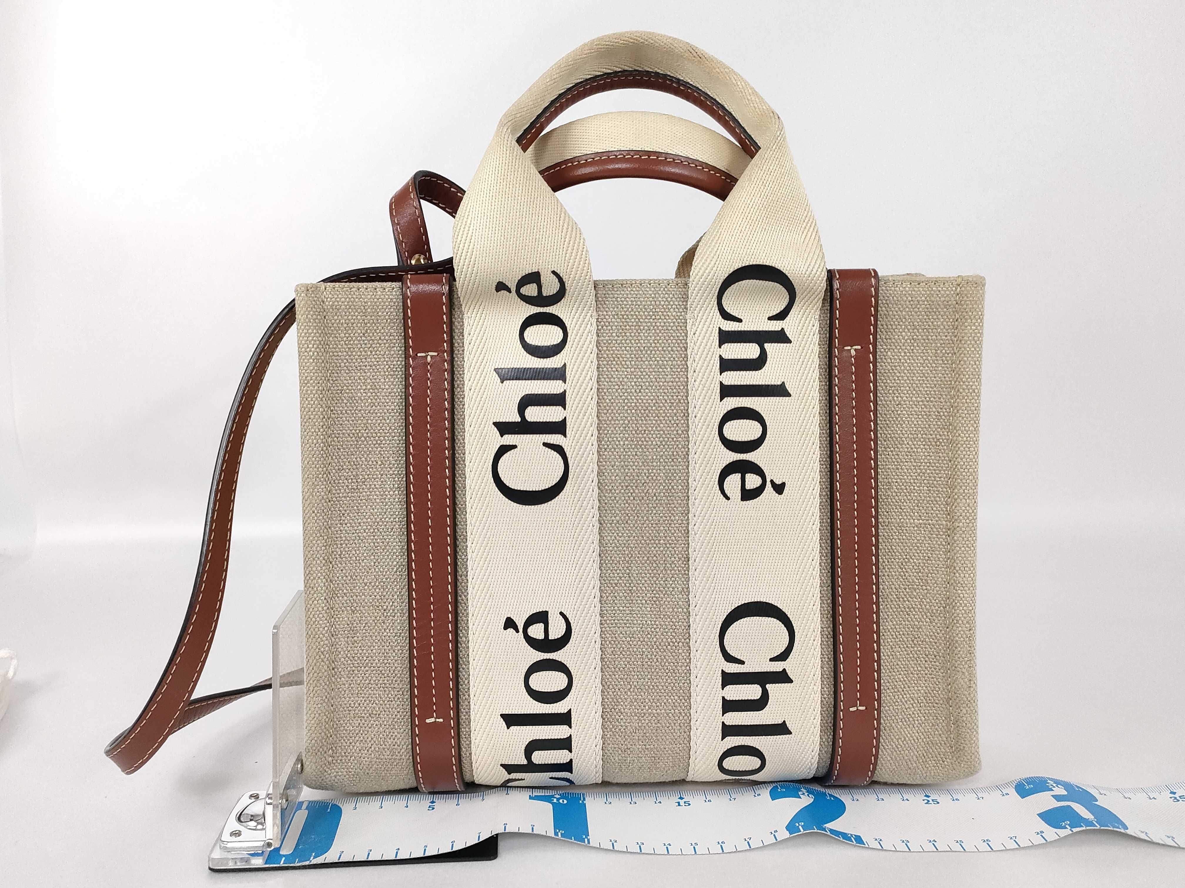 Woody Small Canvas x Leather 2-Way Handbag — view 2