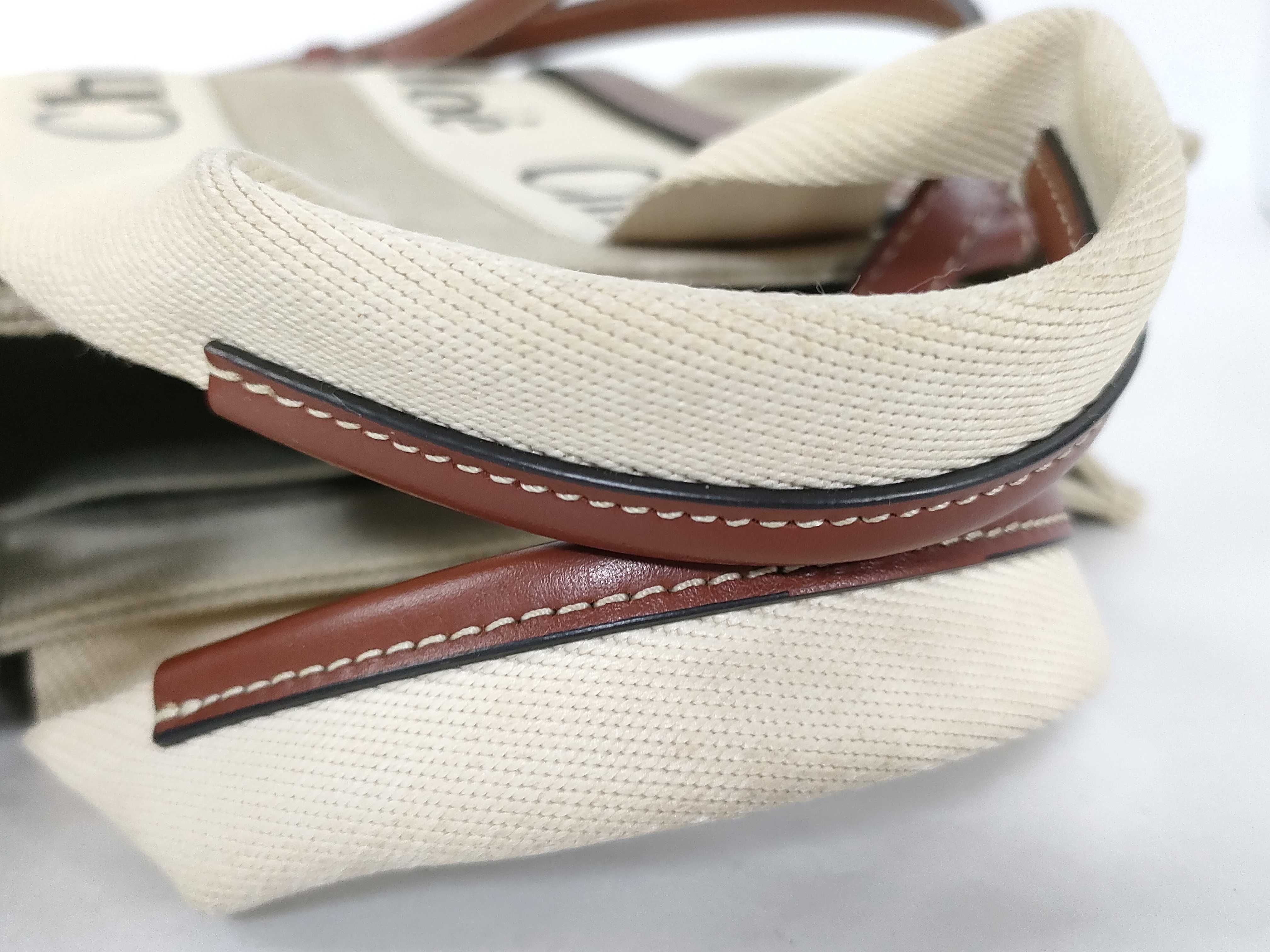 Woody Small Canvas x Leather 2-Way Handbag — view 4