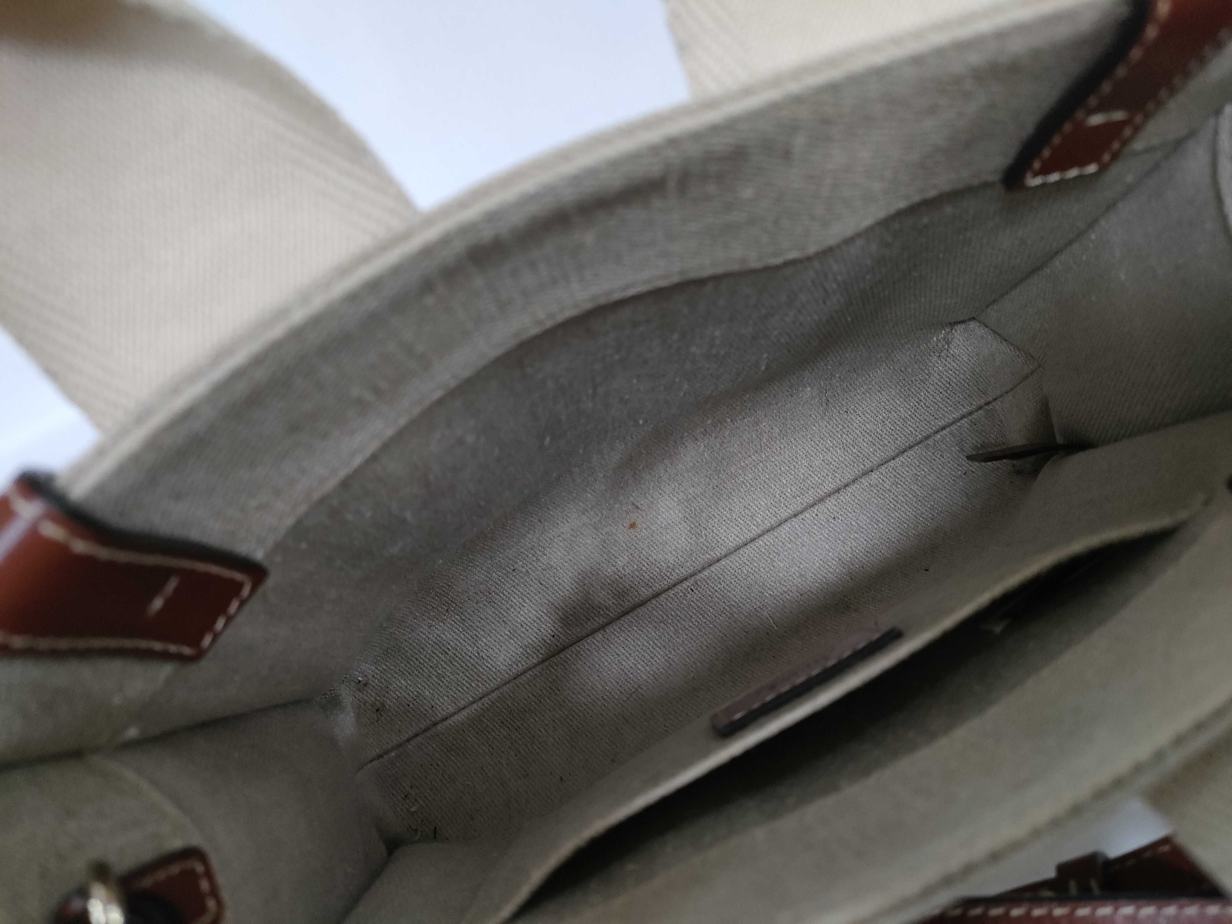Woody Small Canvas x Leather 2-Way Handbag — view 10