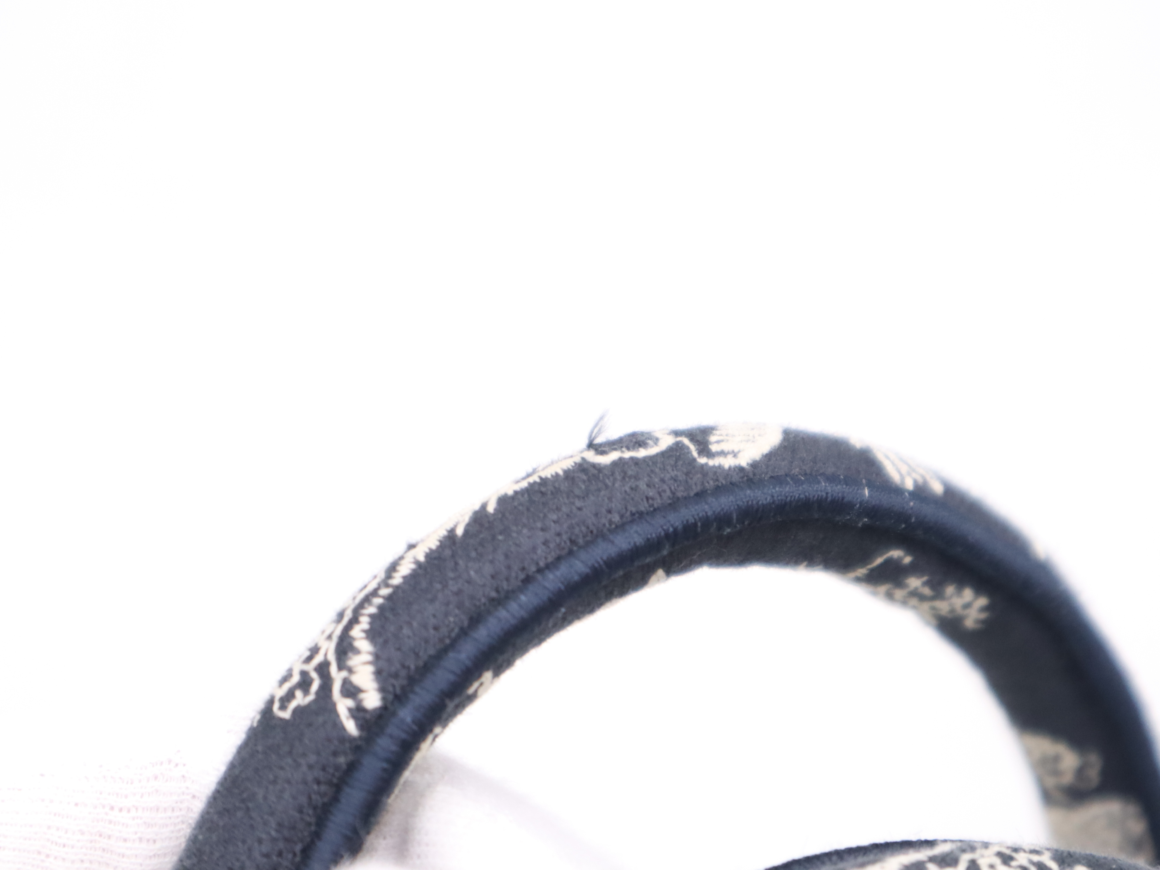 Canvas Book Tote Small Navy Blue White with Dust Bag Tote Bag — view 9