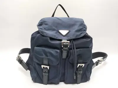 Nylon Triangle Logo Backpack