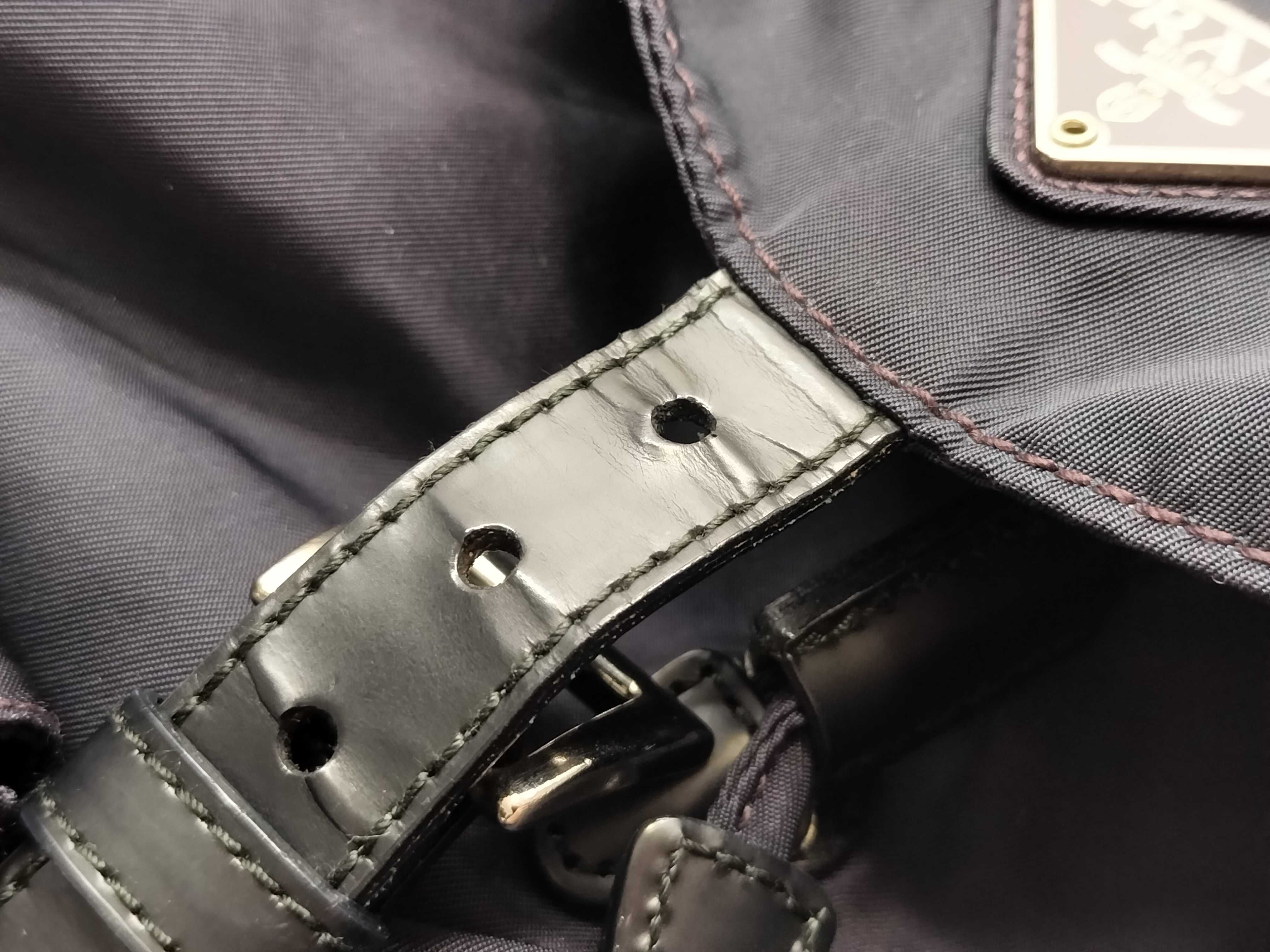 Nylon Triangle Logo Backpack — view 13