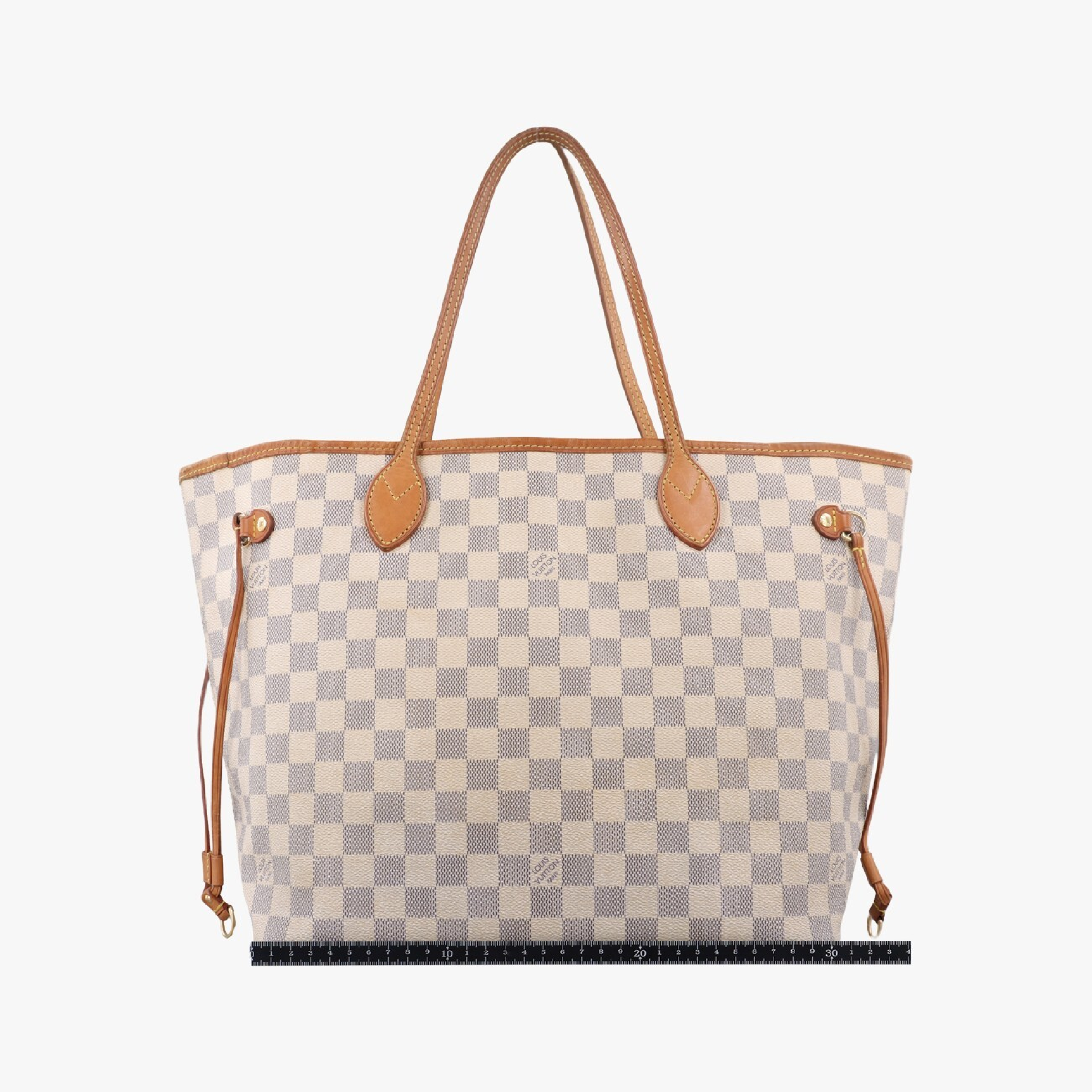 Neverfull MM Azur Damier Canvas N51107 AR3150 Shoulder Bag — view 2