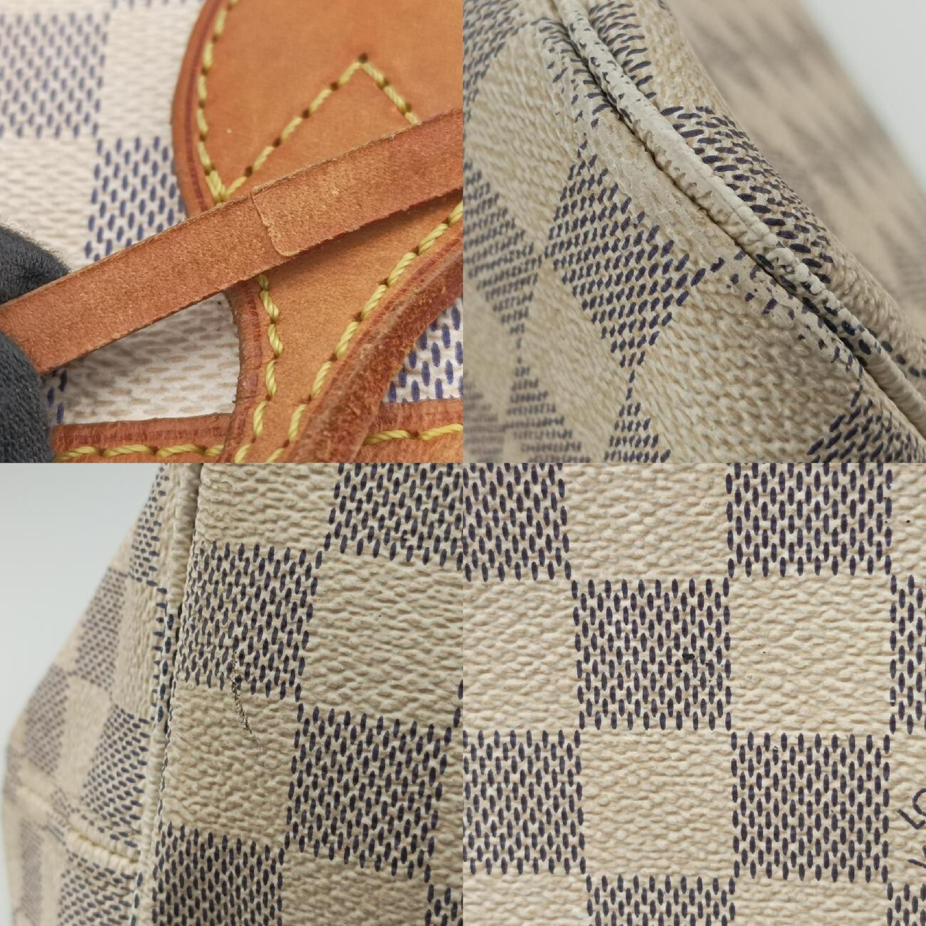 Neverfull MM Azur Damier Canvas N51107 AR3150 Shoulder Bag — view 10
