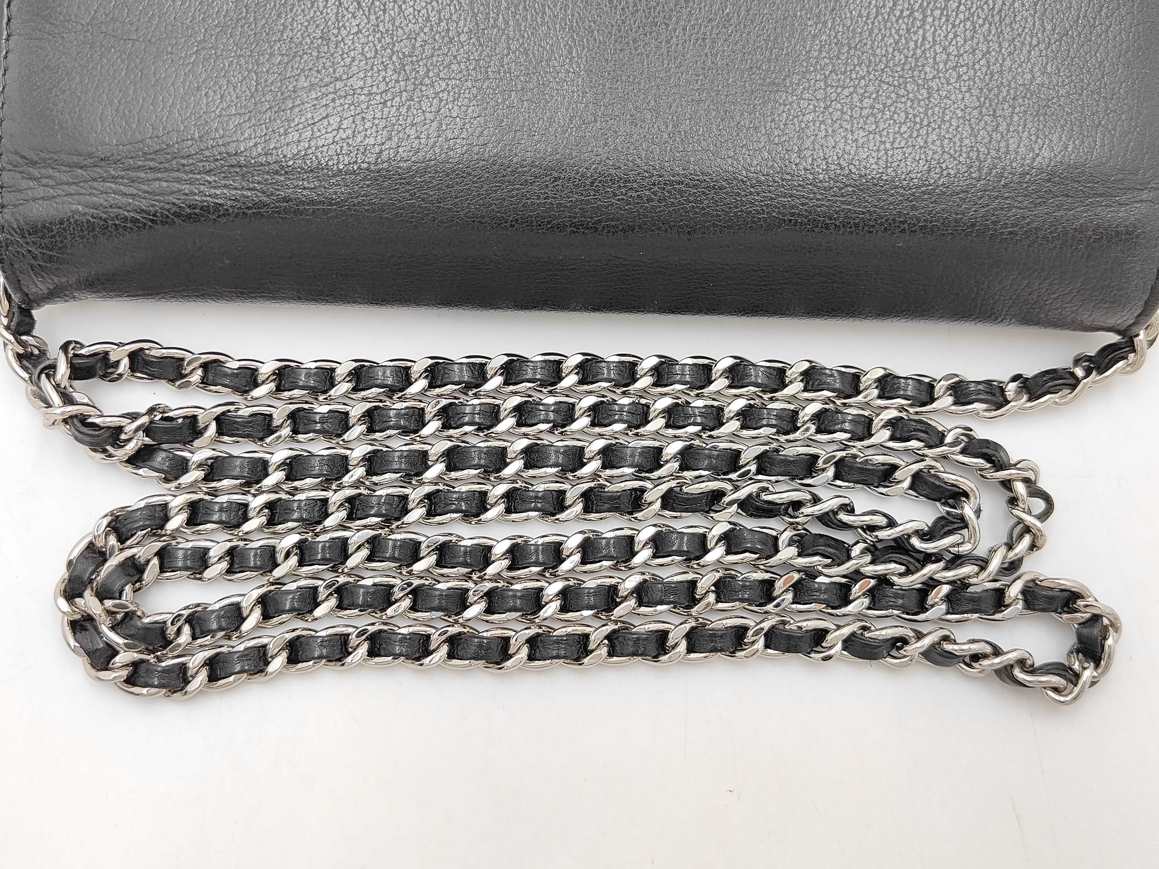 Coco Jacket Chain Wallet, Series 14, Leather, Black Shoulder Bag — view 3