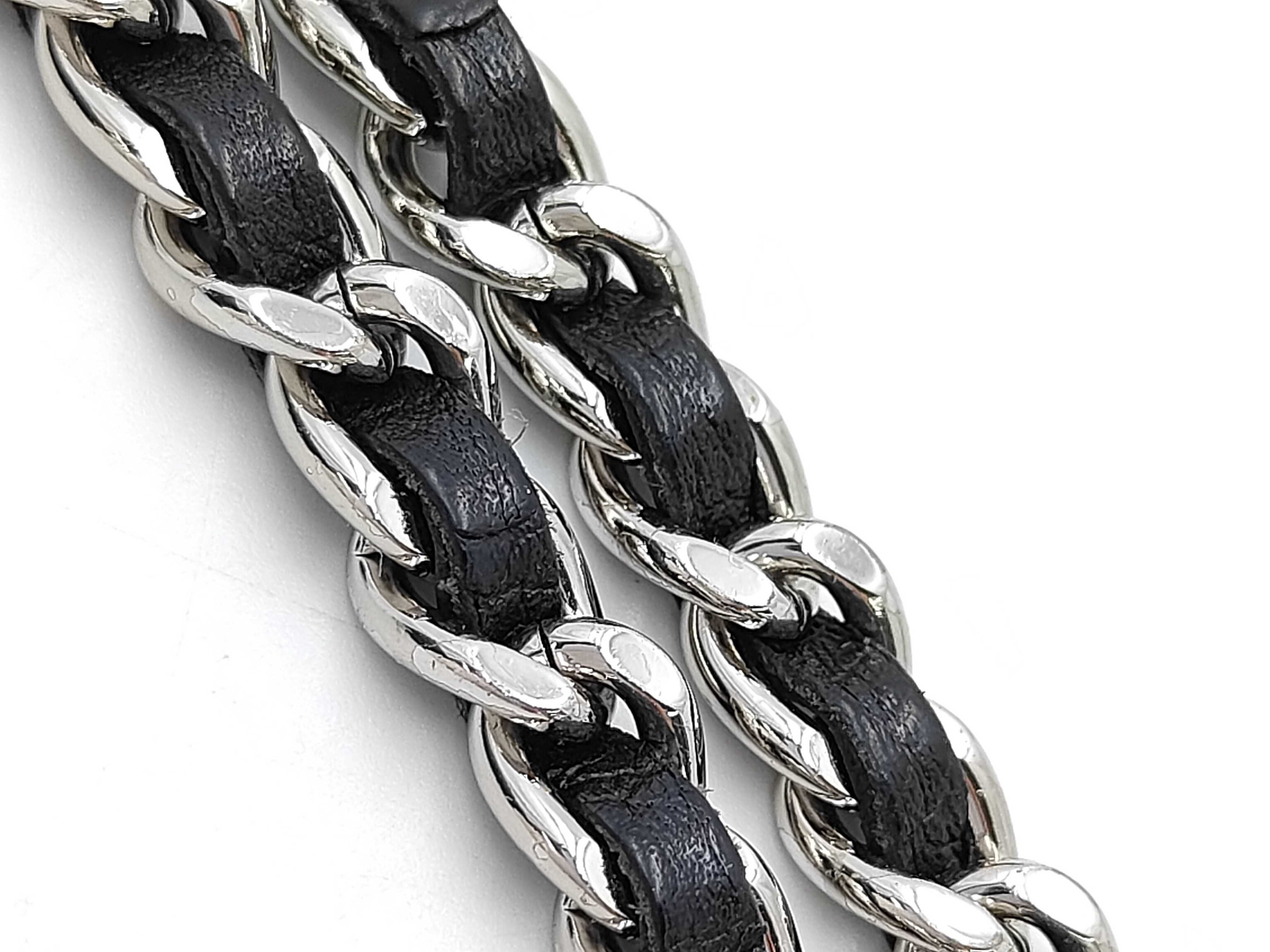 Coco Jacket Chain Wallet, Series 14, Leather, Black Shoulder Bag — view 4