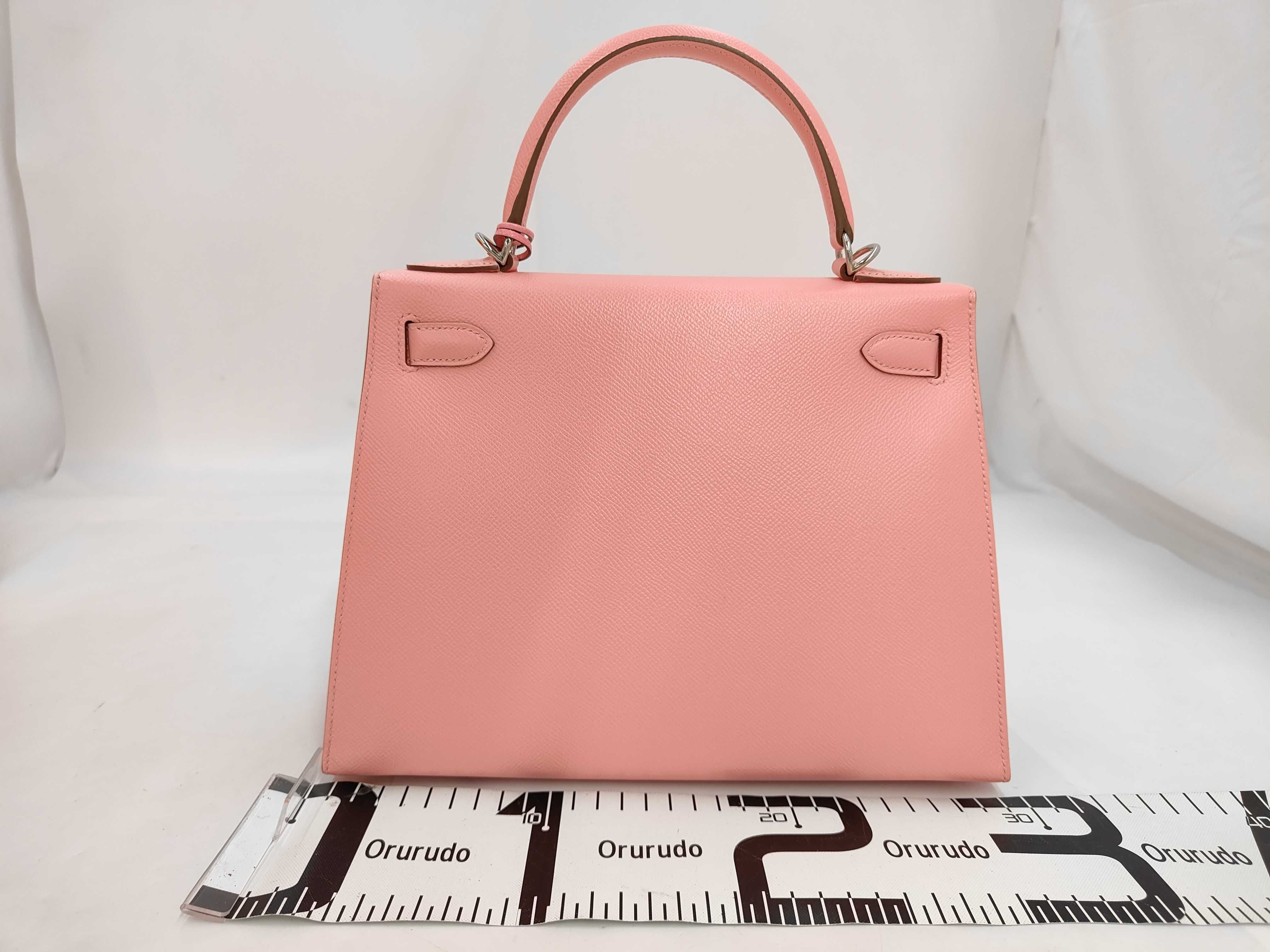 Kelly 28 Y stamp Rose Confetti Silver Hardware Tote Bag — view 2