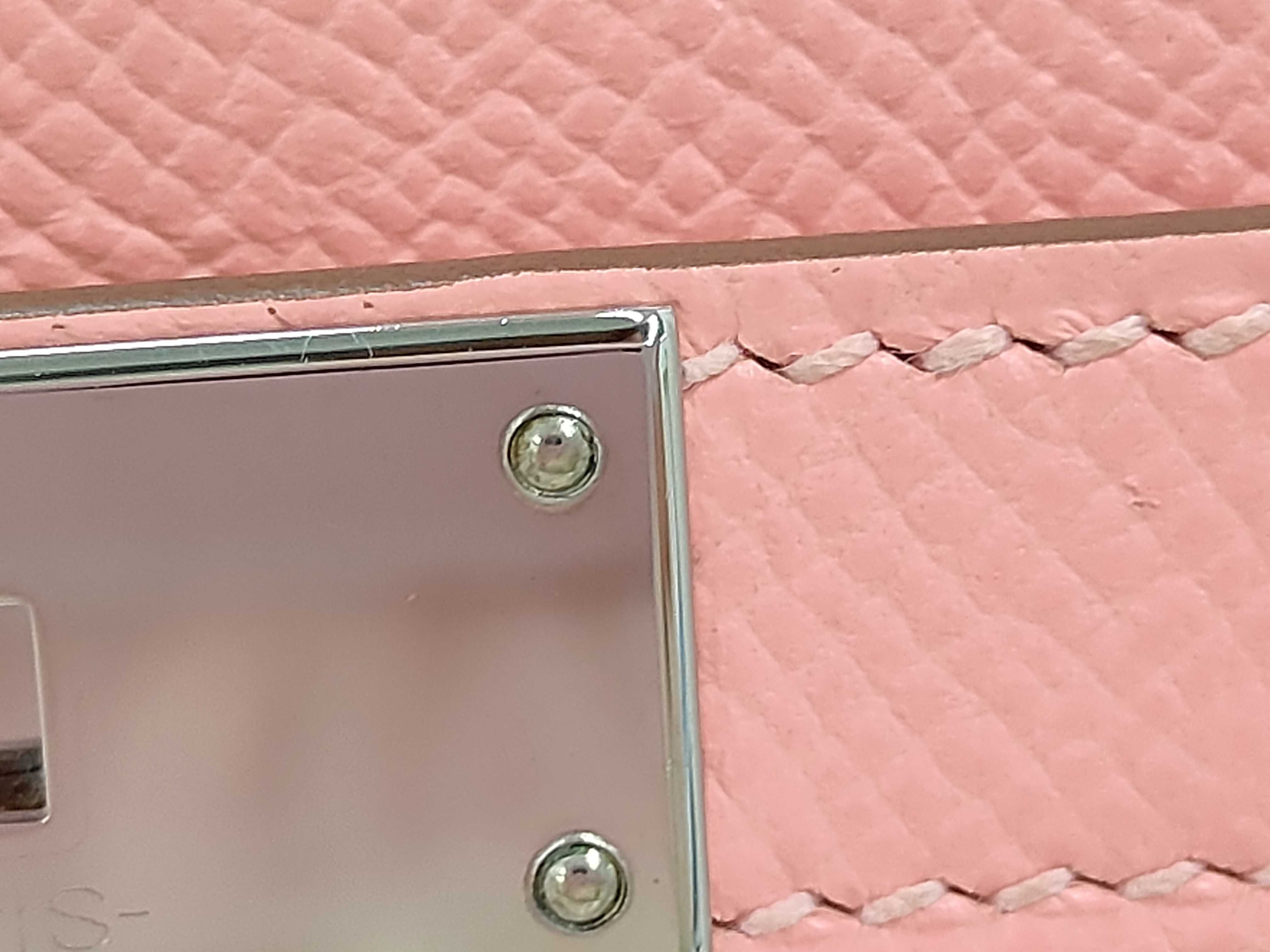 Kelly 28 Y stamp Rose Confetti Silver Hardware Tote Bag — view 13