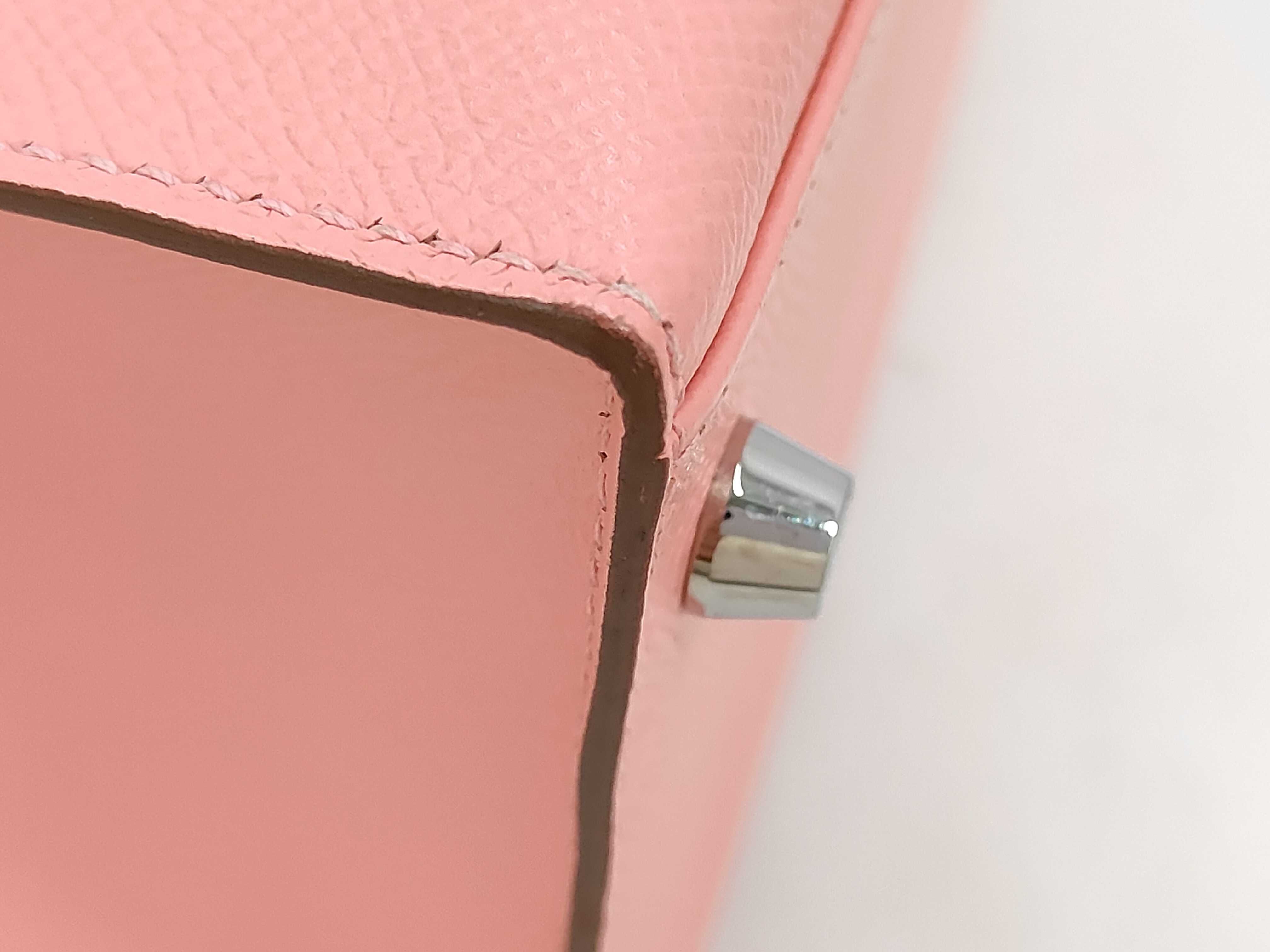 Kelly 28 Y stamp Rose Confetti Silver Hardware Tote Bag — view 4
