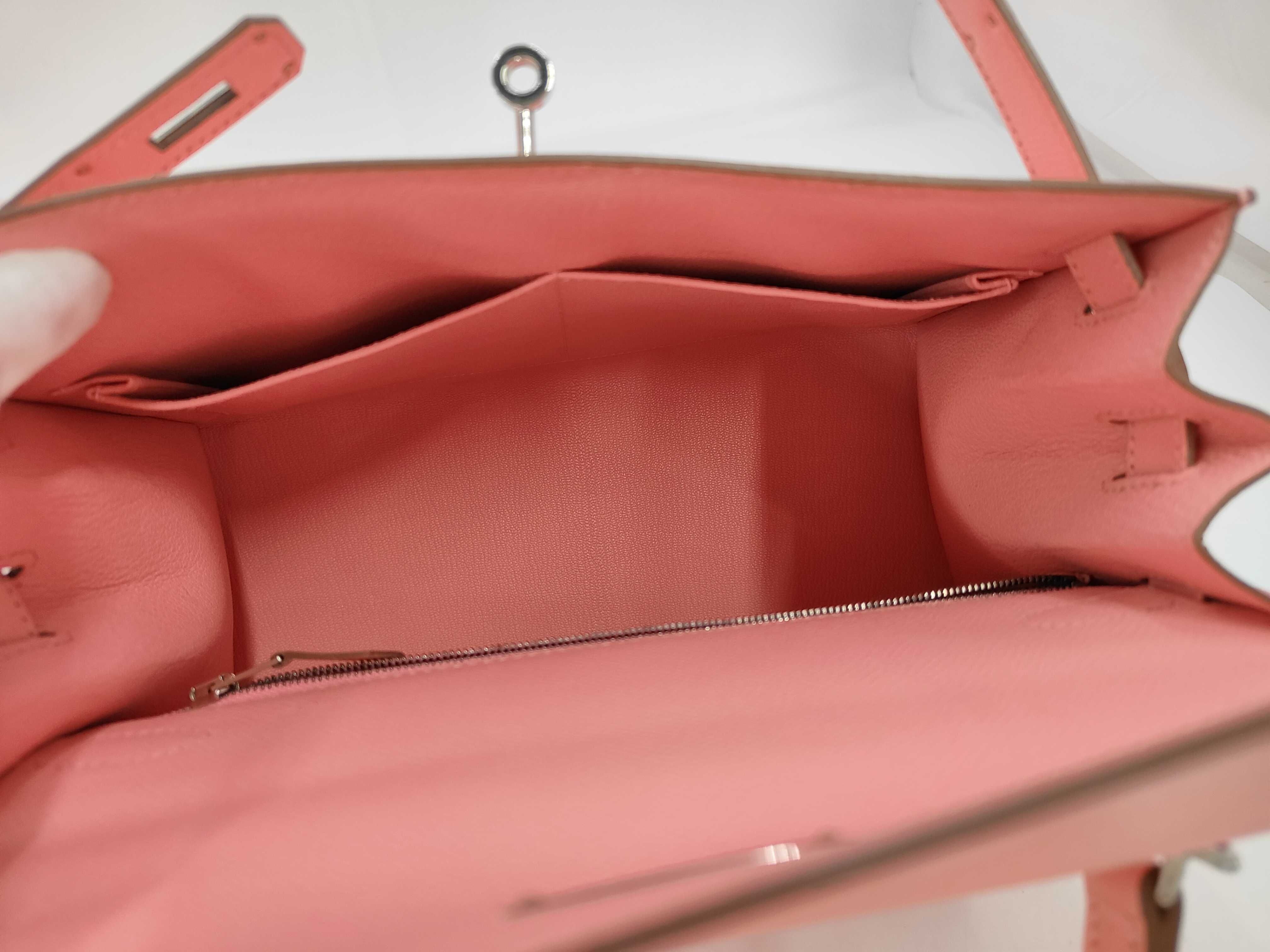 Kelly 28 Y stamp Rose Confetti Silver Hardware Tote Bag — view 8