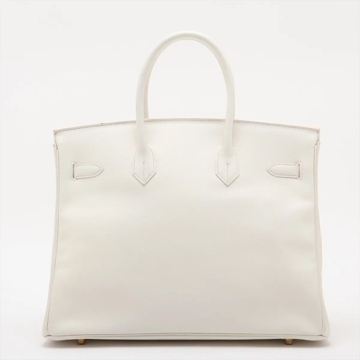 [Individually packaged] Hermes Birkin 35 Retourne Veau Gulliver White Silver Hardware A: 1997 — view 2