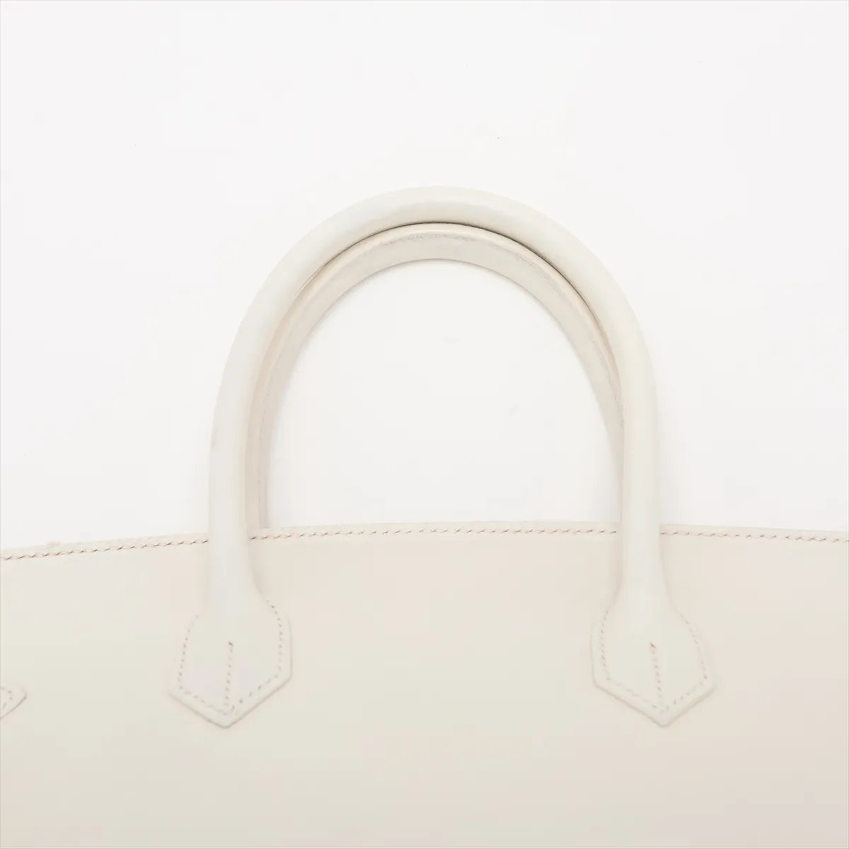 [Individually packaged] Hermes Birkin 35 Retourne Veau Gulliver White Silver Hardware A: 1997 — view 6