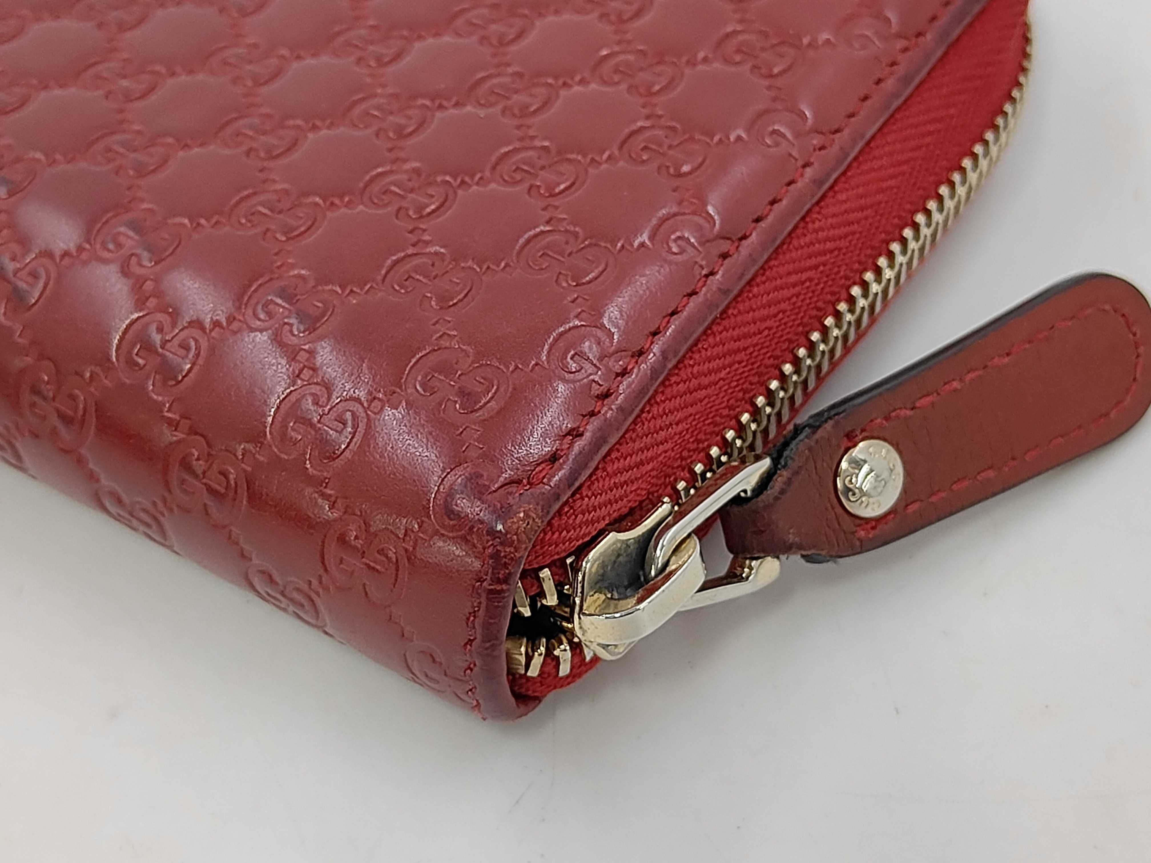 Microguccissima Round Zip Long Wallet, Leather, Box Included — view 3
