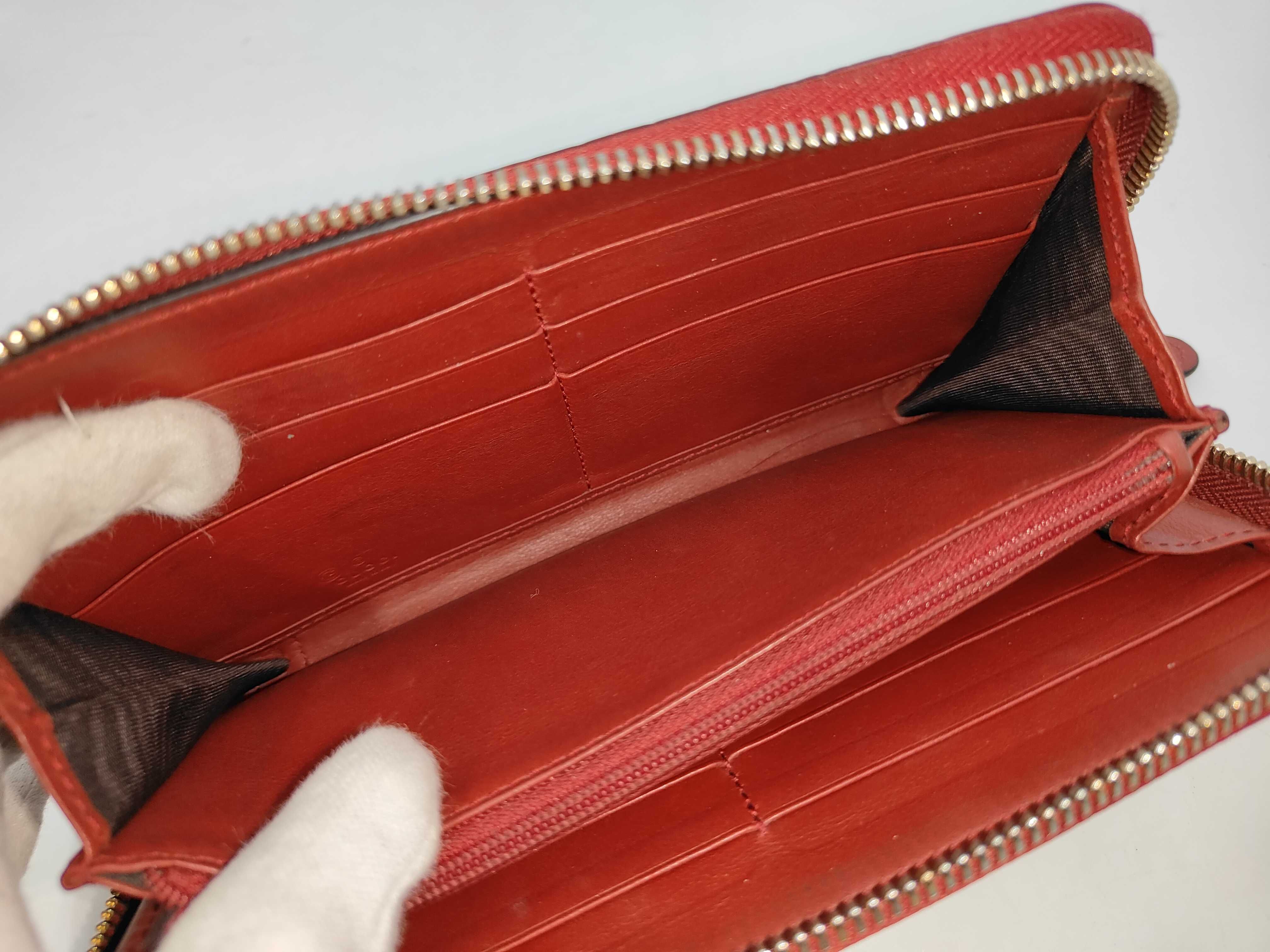 Microguccissima Round Zip Long Wallet, Leather, Box Included — view 4