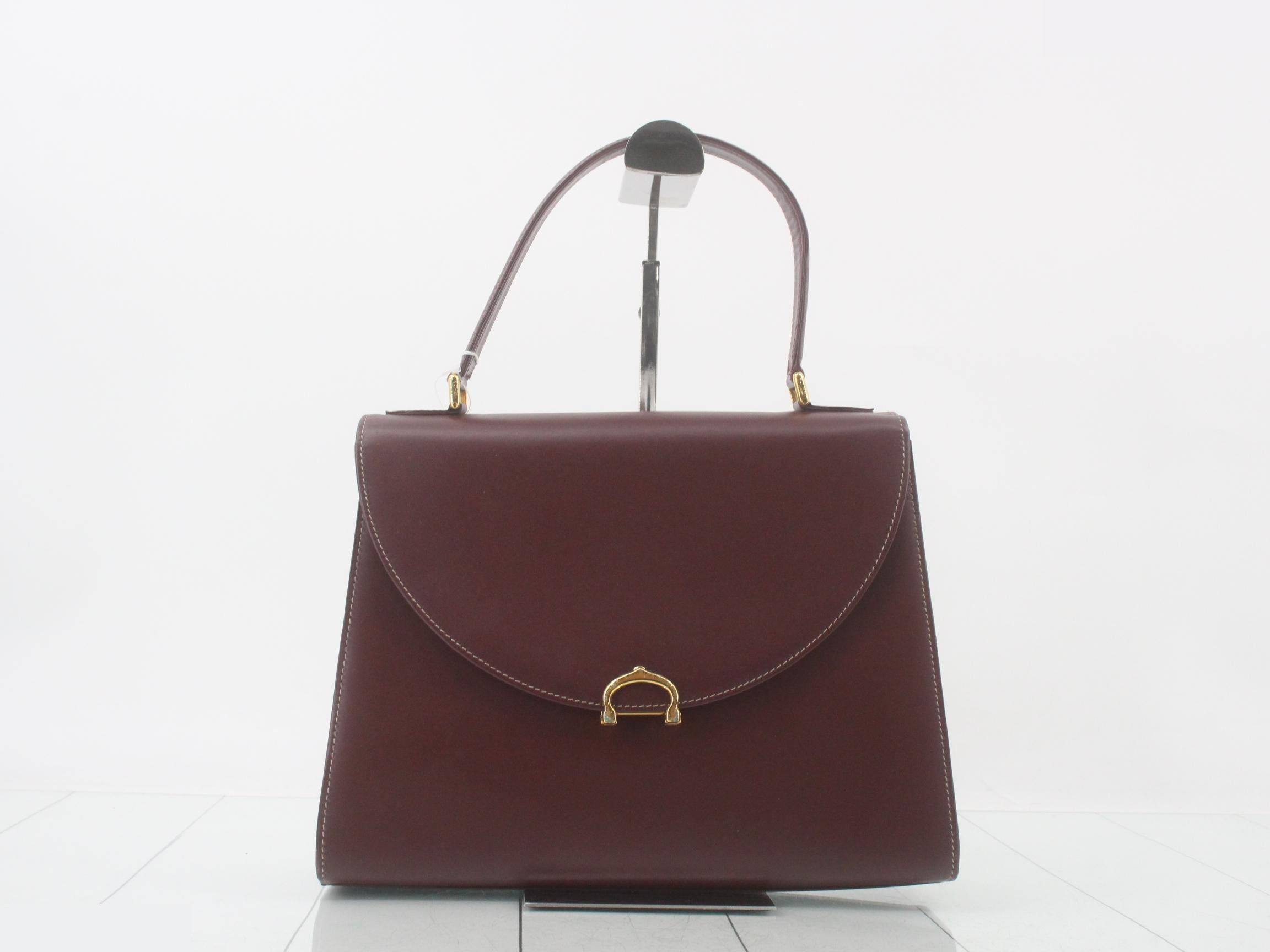 Must Line Leather Handbag, Bordeaux
