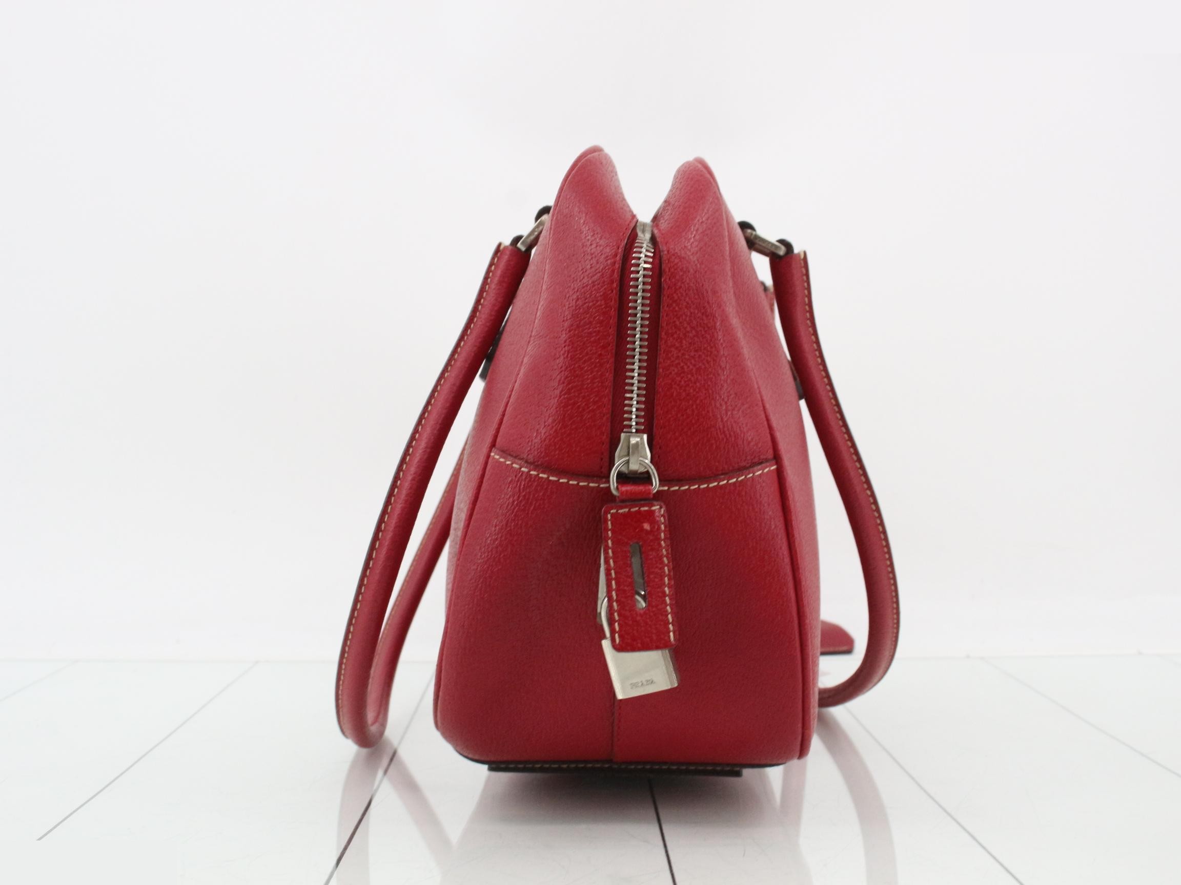 Pigskin bowling bag/handbag with clochette — view 4