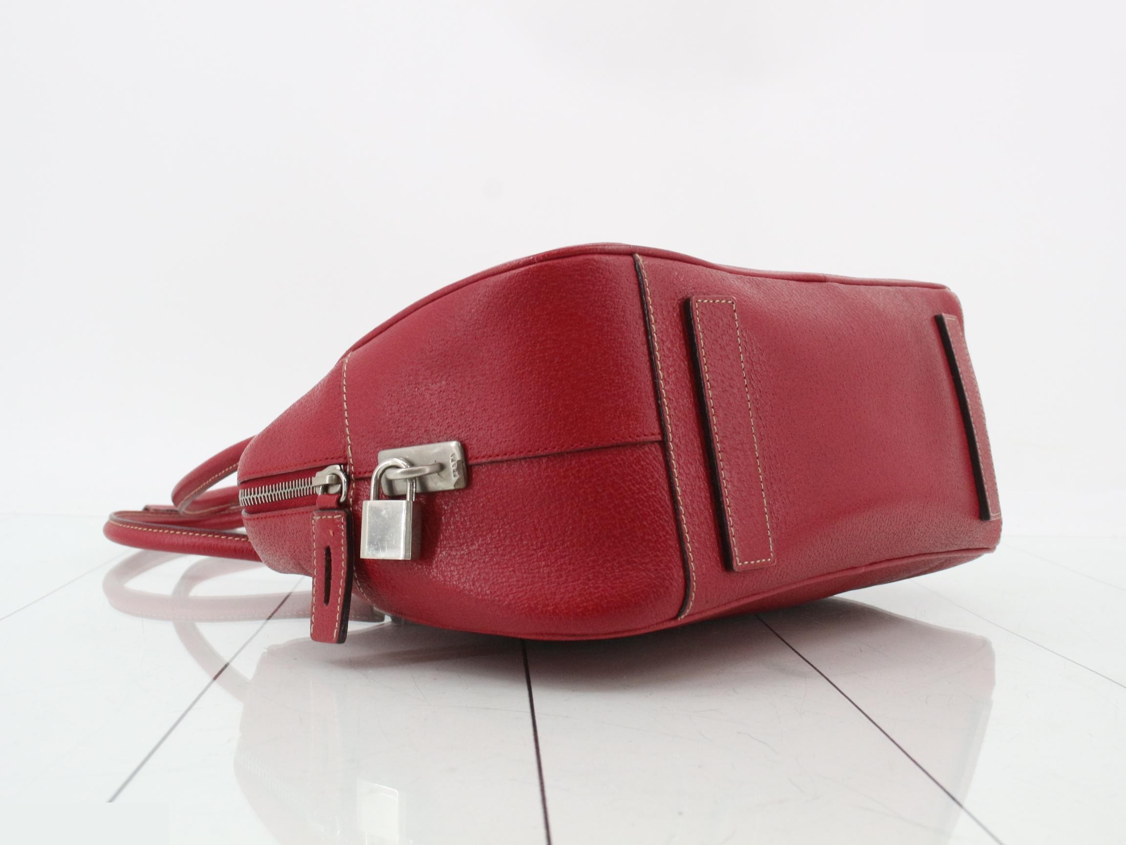 Pigskin bowling bag/handbag with clochette — view 5