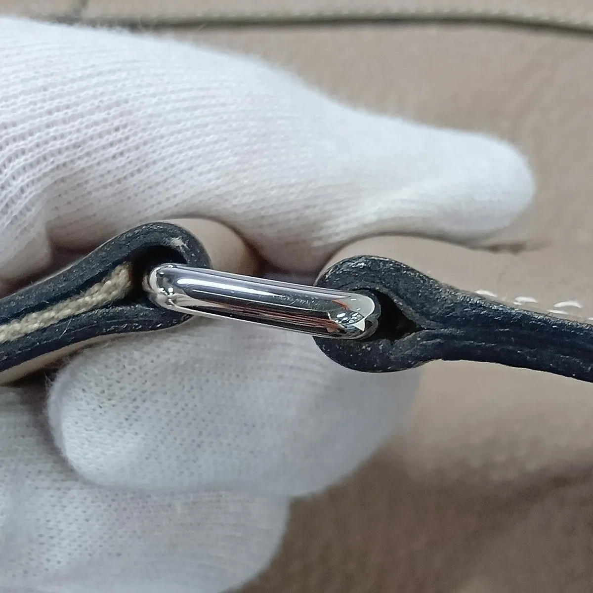 Hermès Good News GM Taurillon Clemence Tourterelle Grey Silver Hardware M: 2009 — view 12