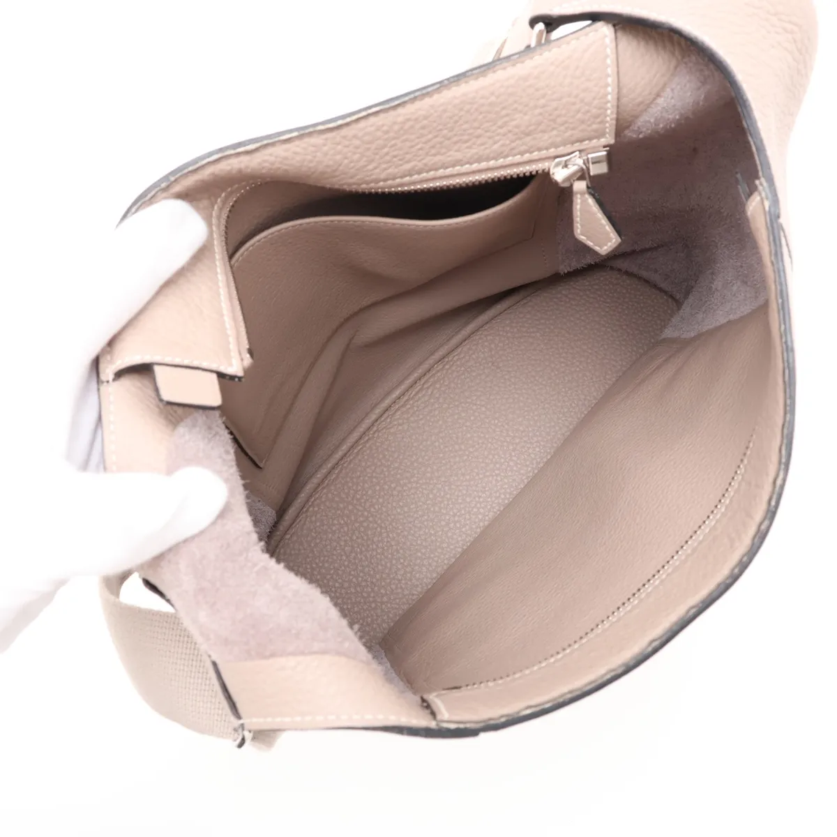 Hermès Good News GM Taurillon Clemence Tourterelle Grey Silver Hardware M: 2009 — view 6