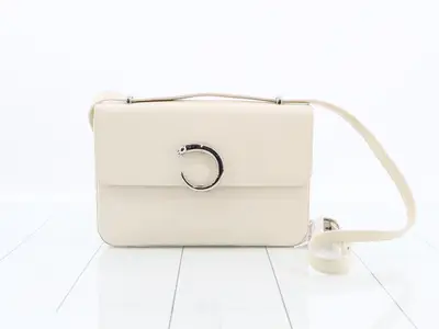 Panther Leather Shoulder Bag