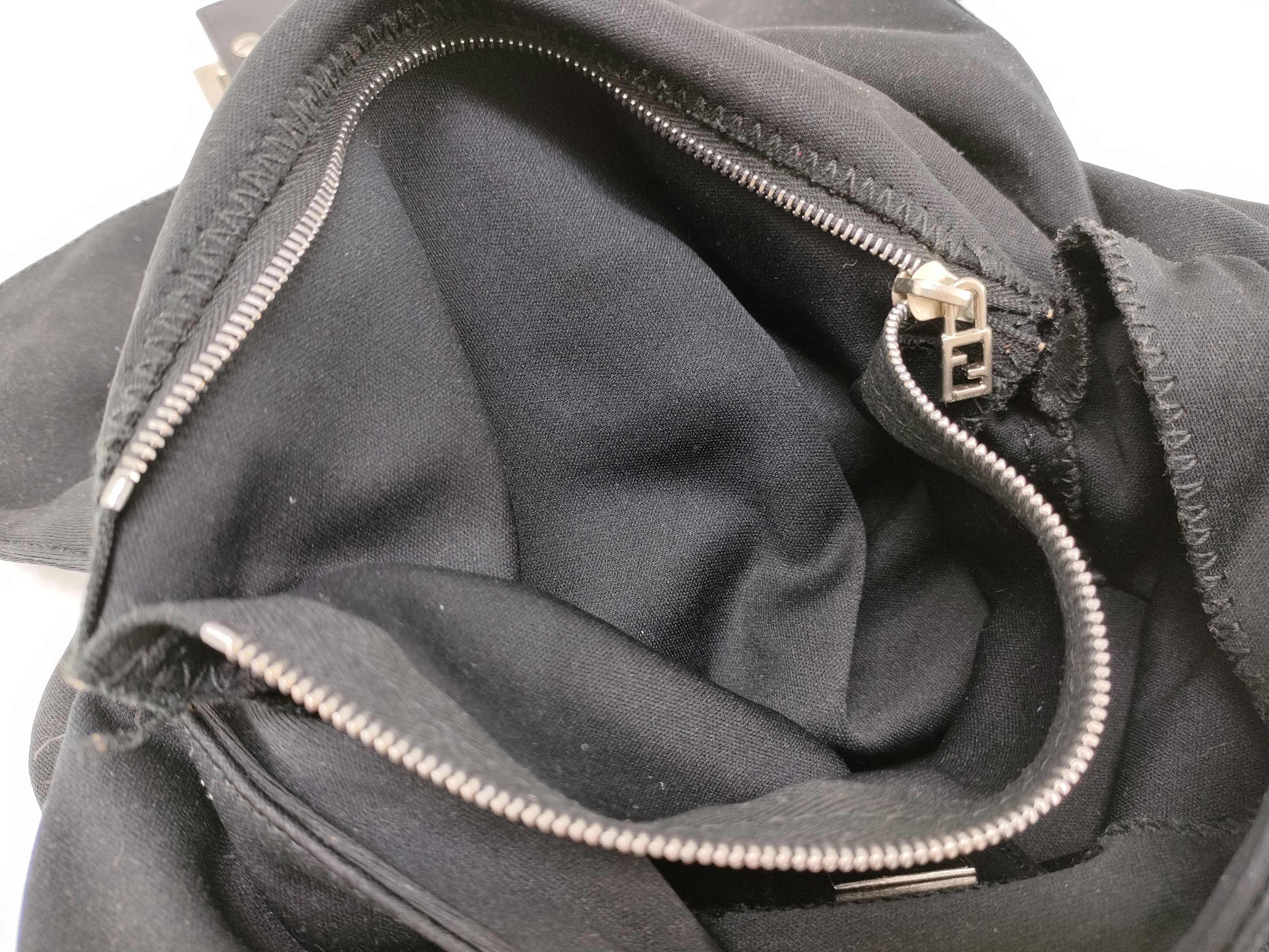 Mamma Bucket Cotton Black Handbag — view 11