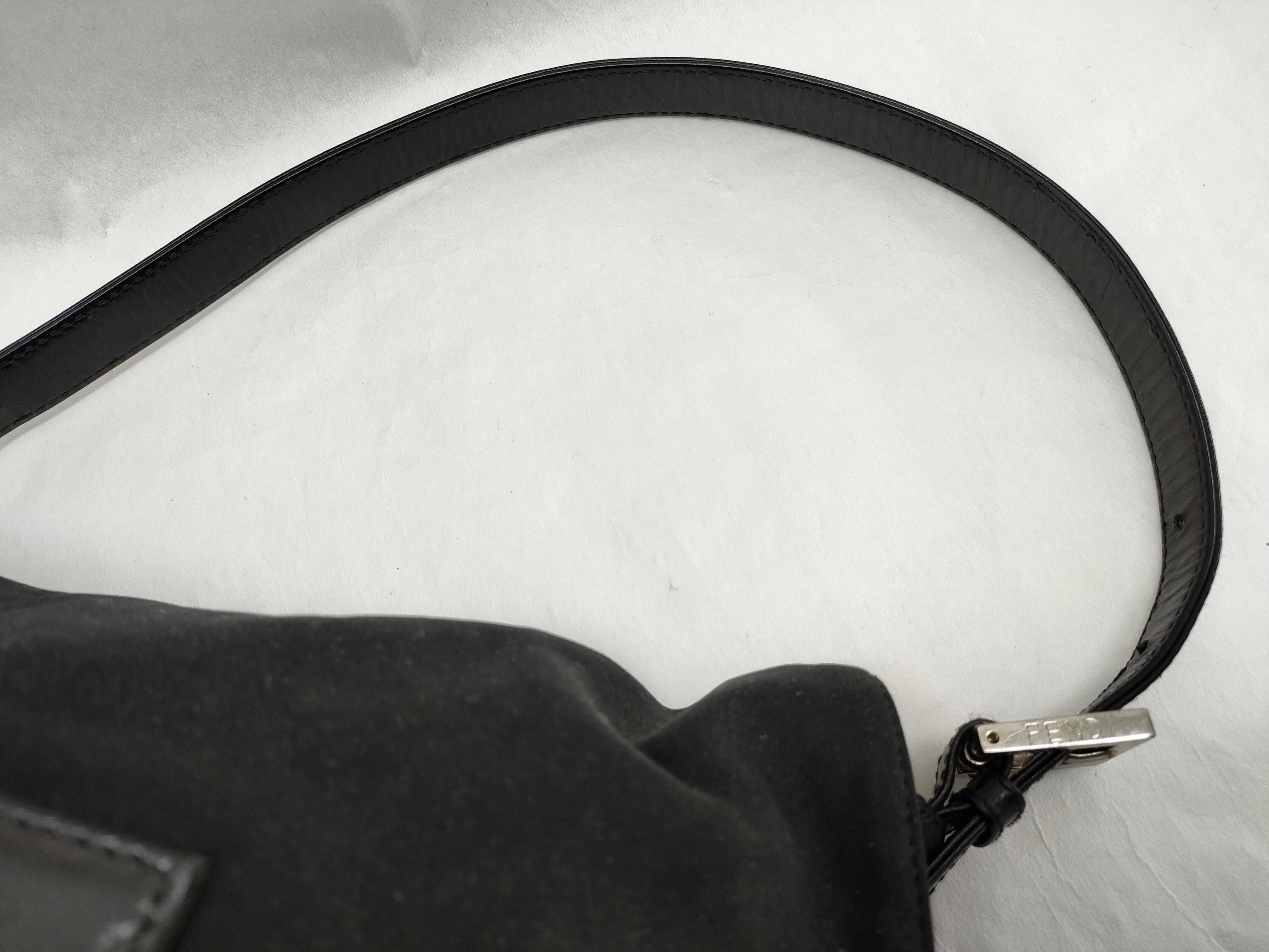 Mamma Bucket Cotton Black Handbag — view 3
