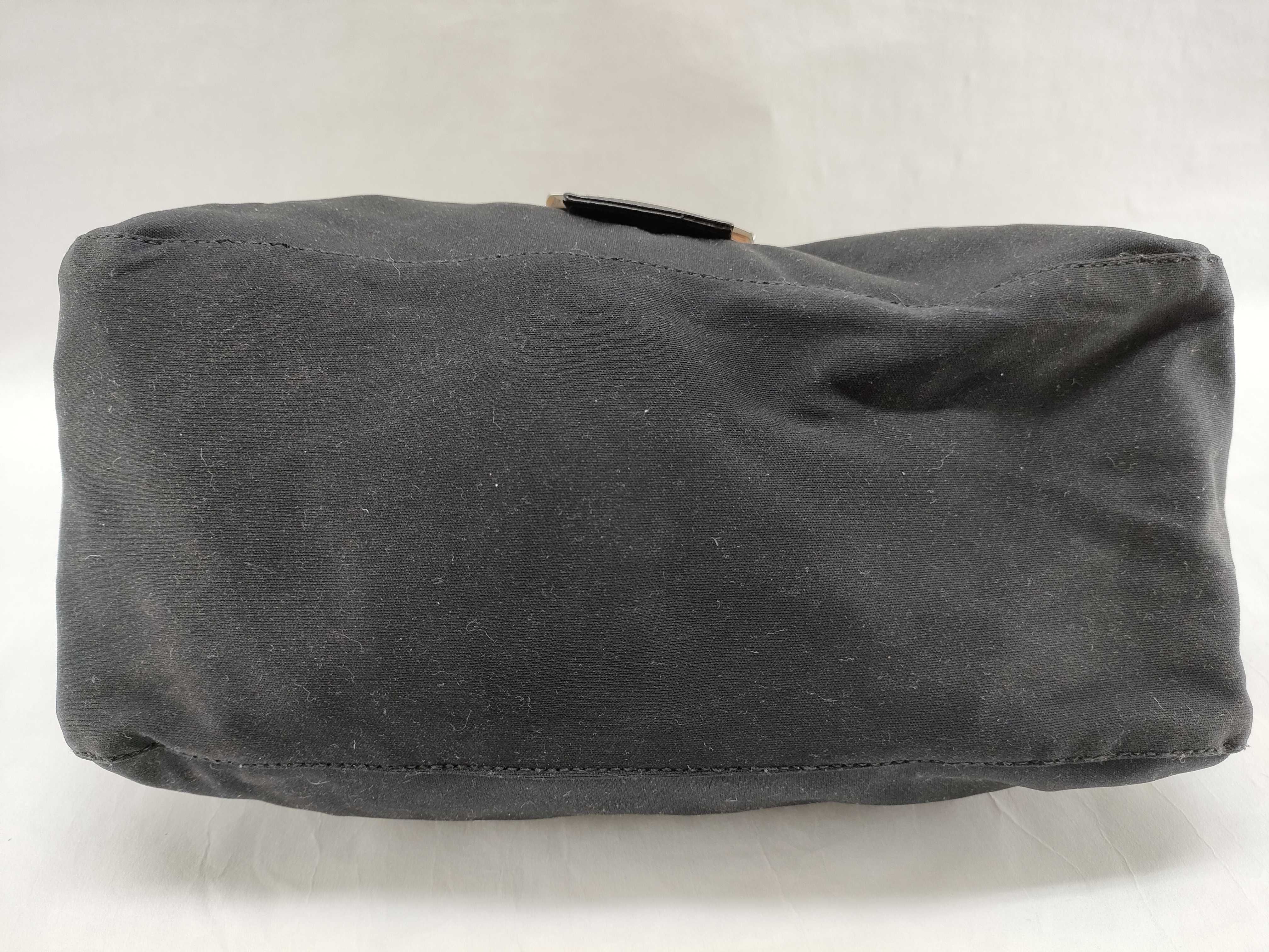 Mamma Bucket Cotton Black Handbag — view 7