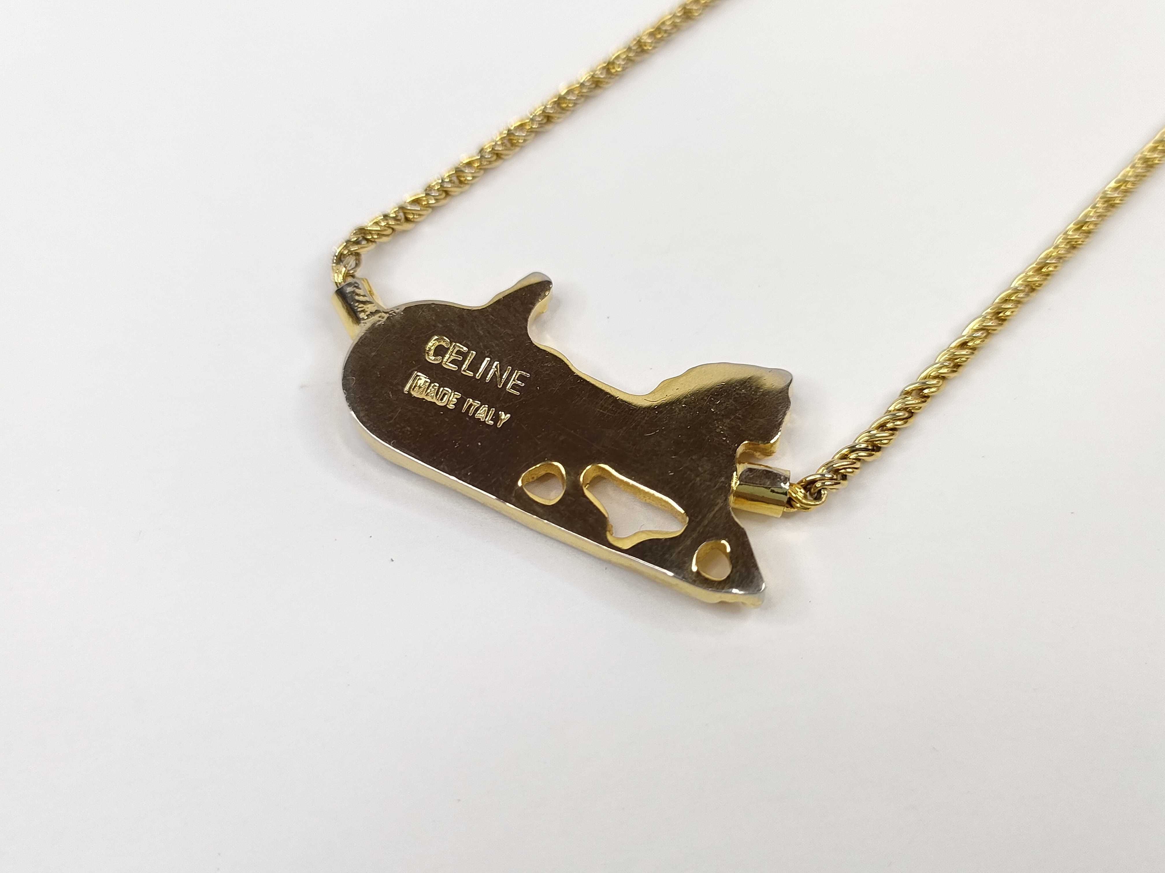 CERECTIONS LINE Gold Tone Pendant Necklace — view 3