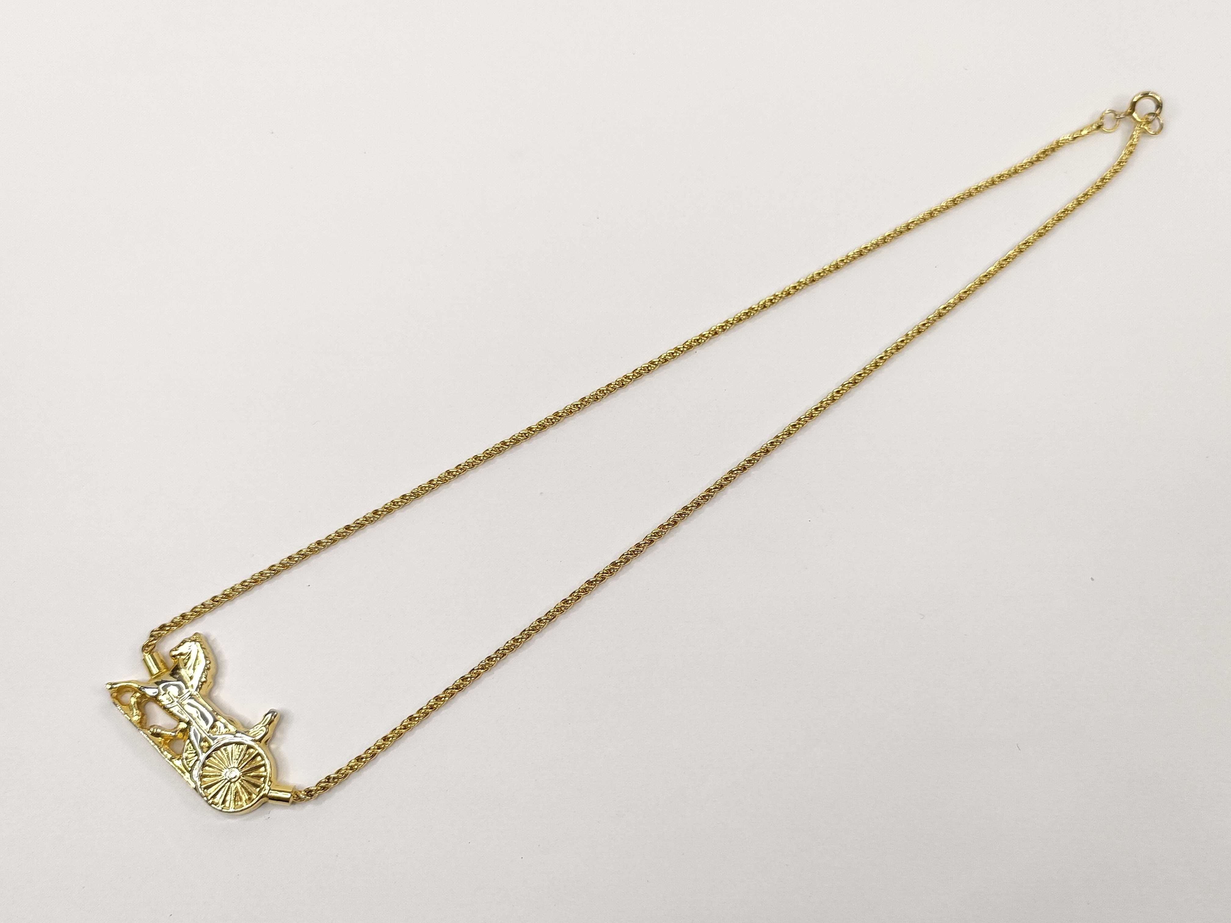 CERECTIONS LINE Gold Tone Pendant Necklace — view 9