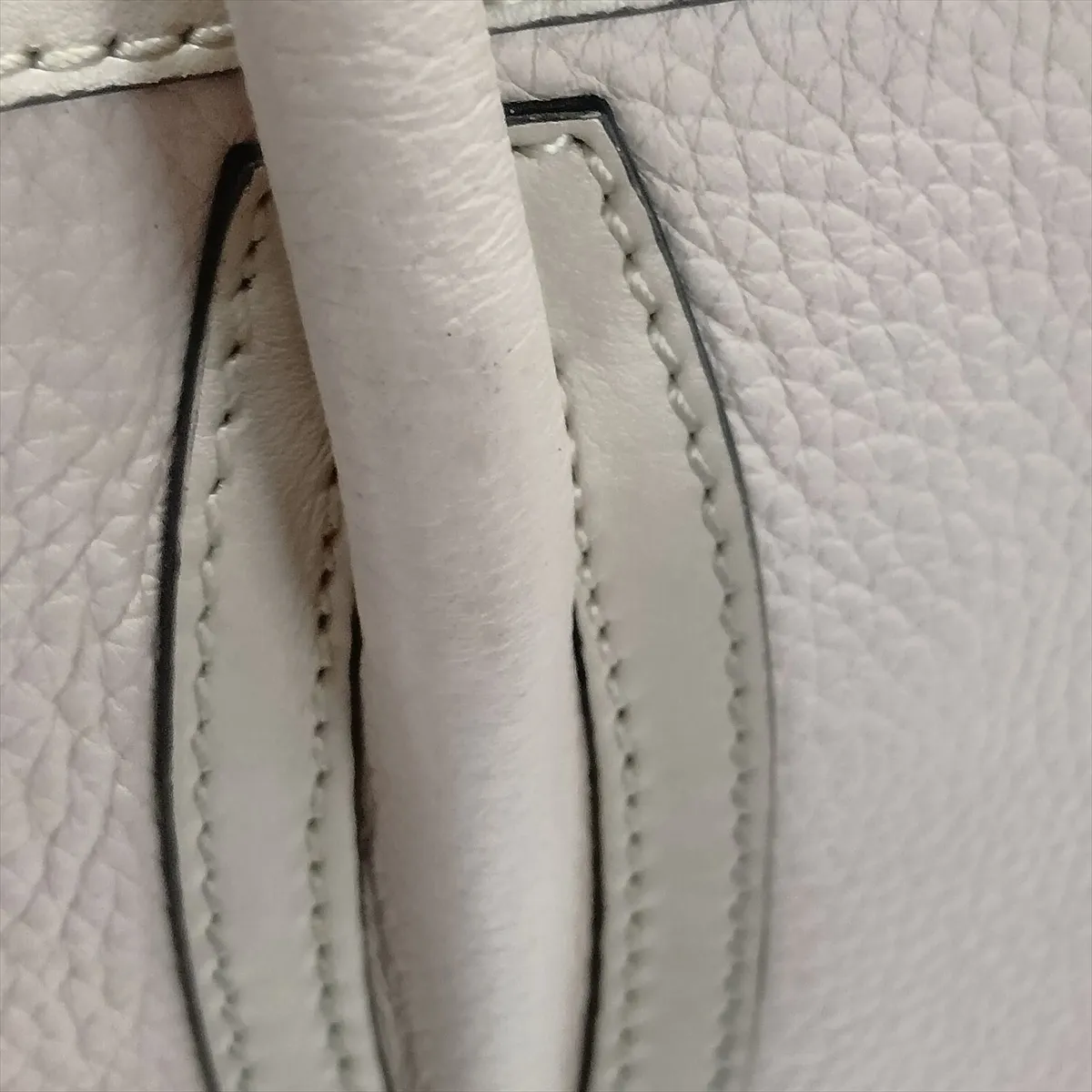 Spike Stud Paloma Medium Leather x Rubber 2-Way Handbag White — view 13