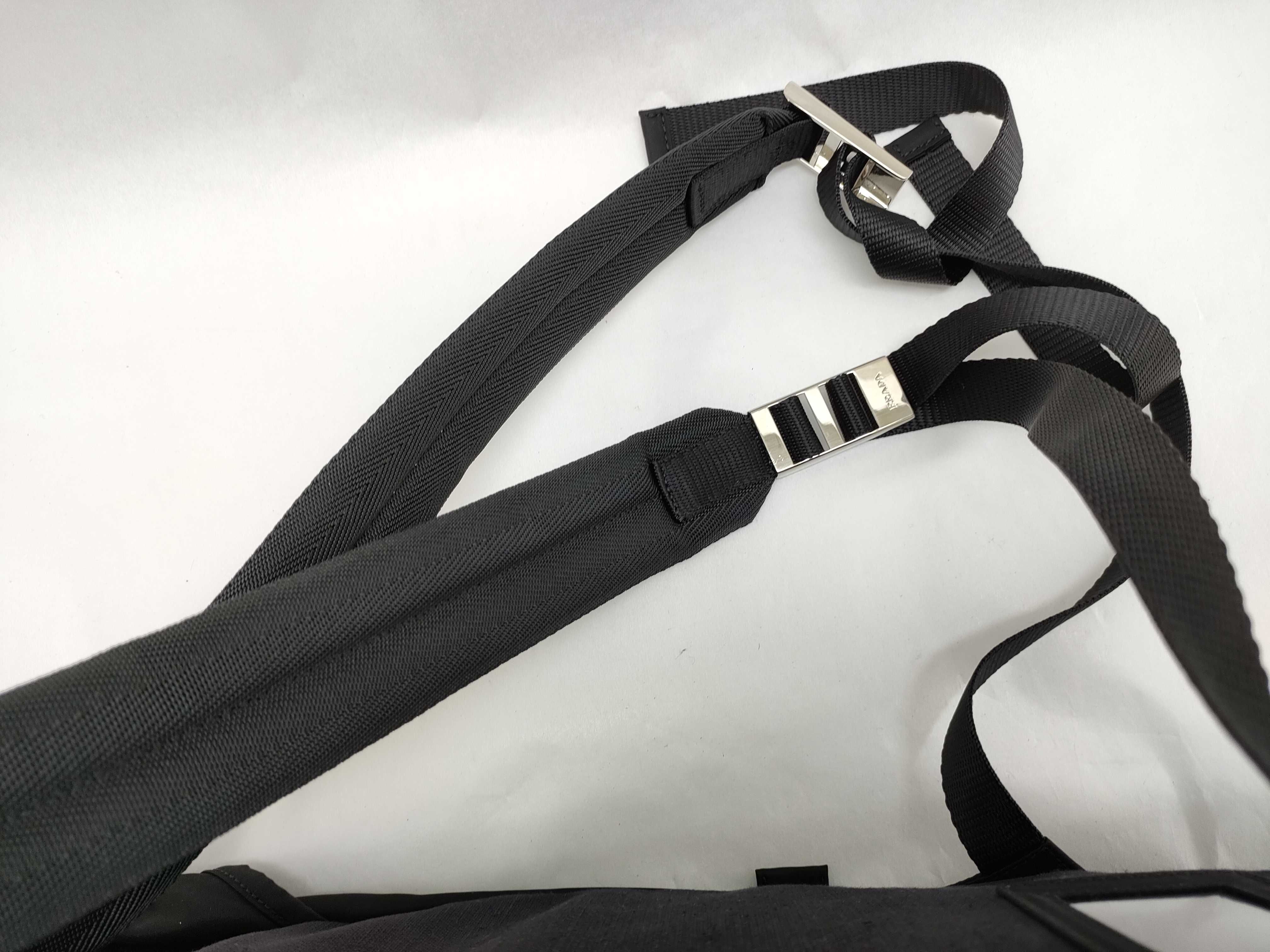 Nylon Prada Triangle Logo Backpack Black Rucksack — view 3