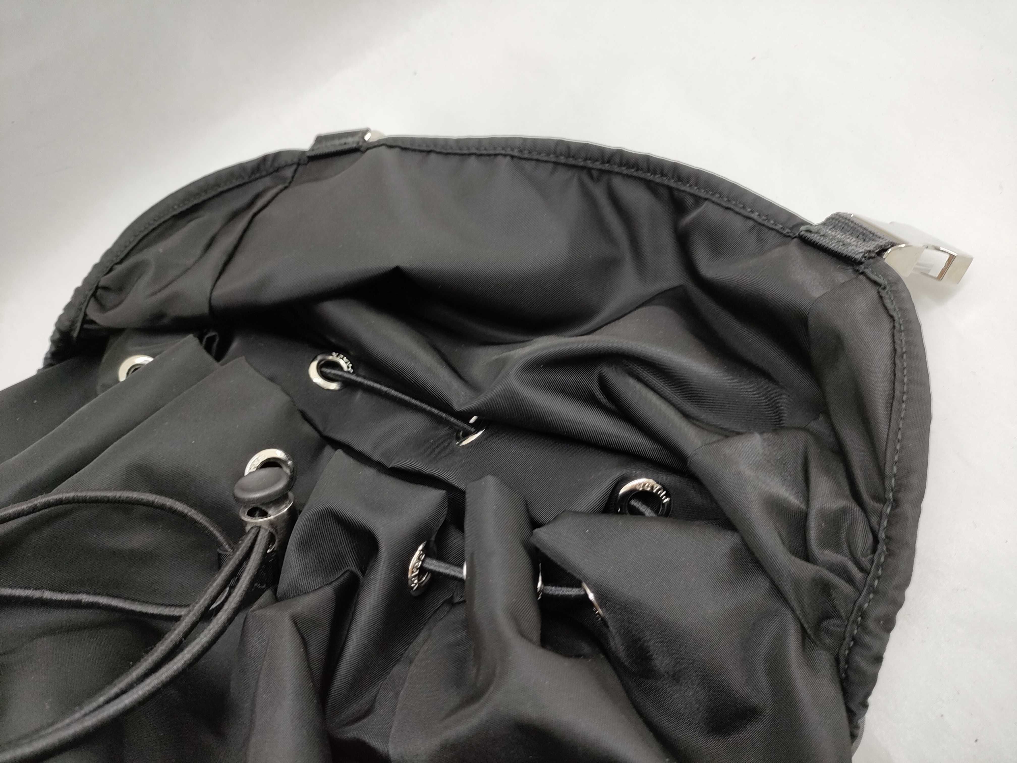Nylon Prada Triangle Logo Backpack Black Rucksack — view 9