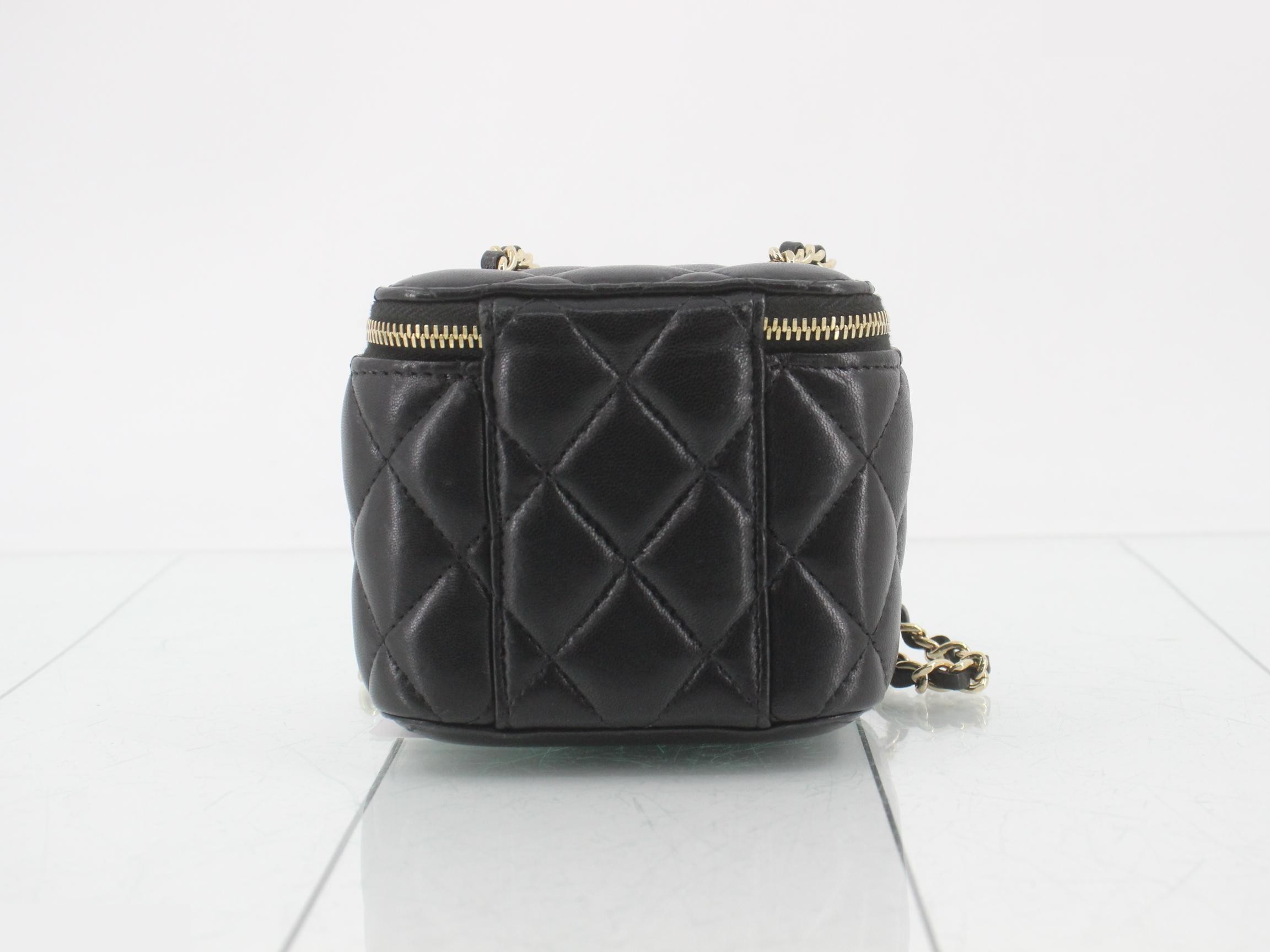Matelassé Lambskin Mini Vanity Bag — view 2