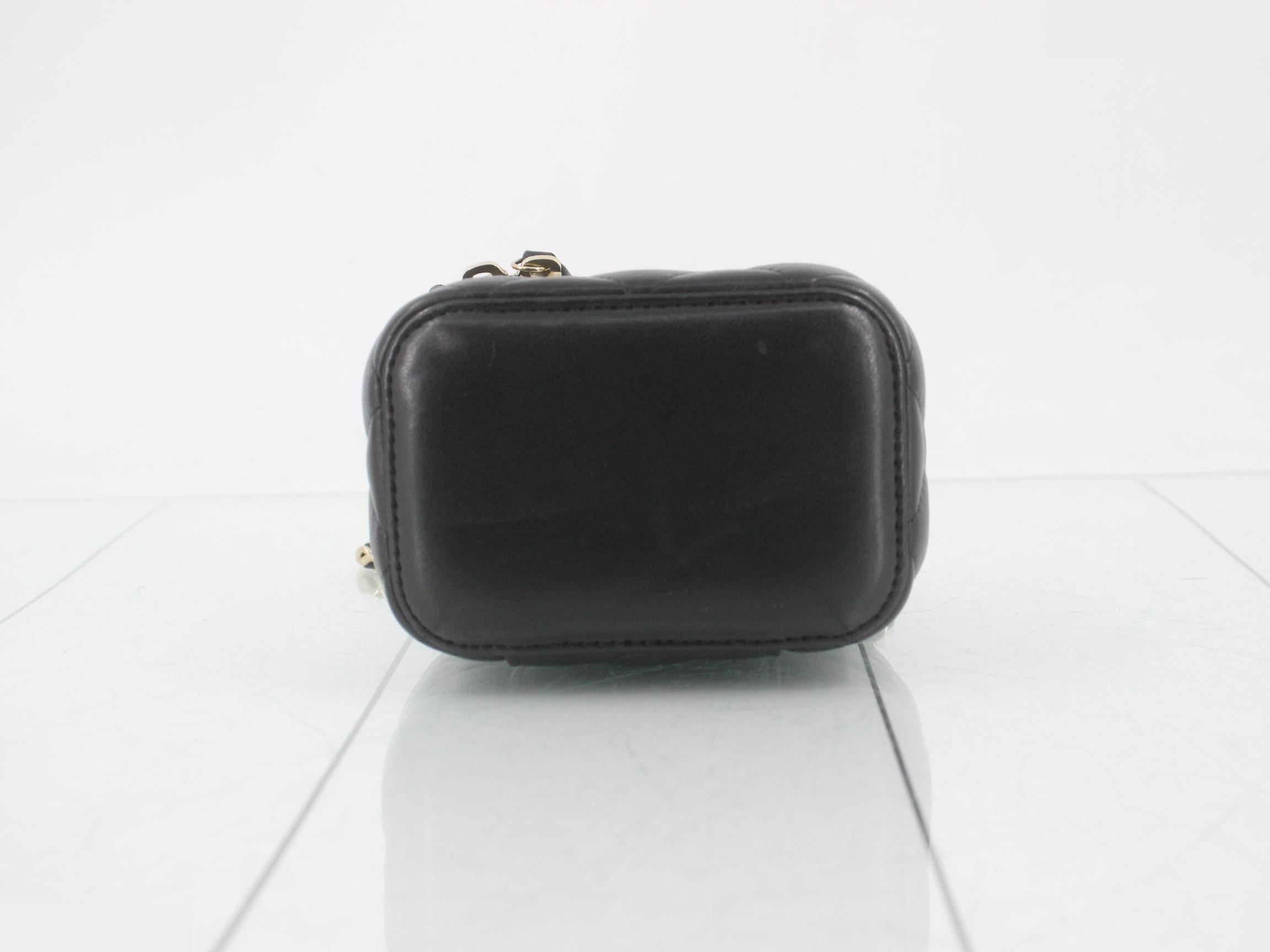 Matelassé Lambskin Mini Vanity Bag — view 3